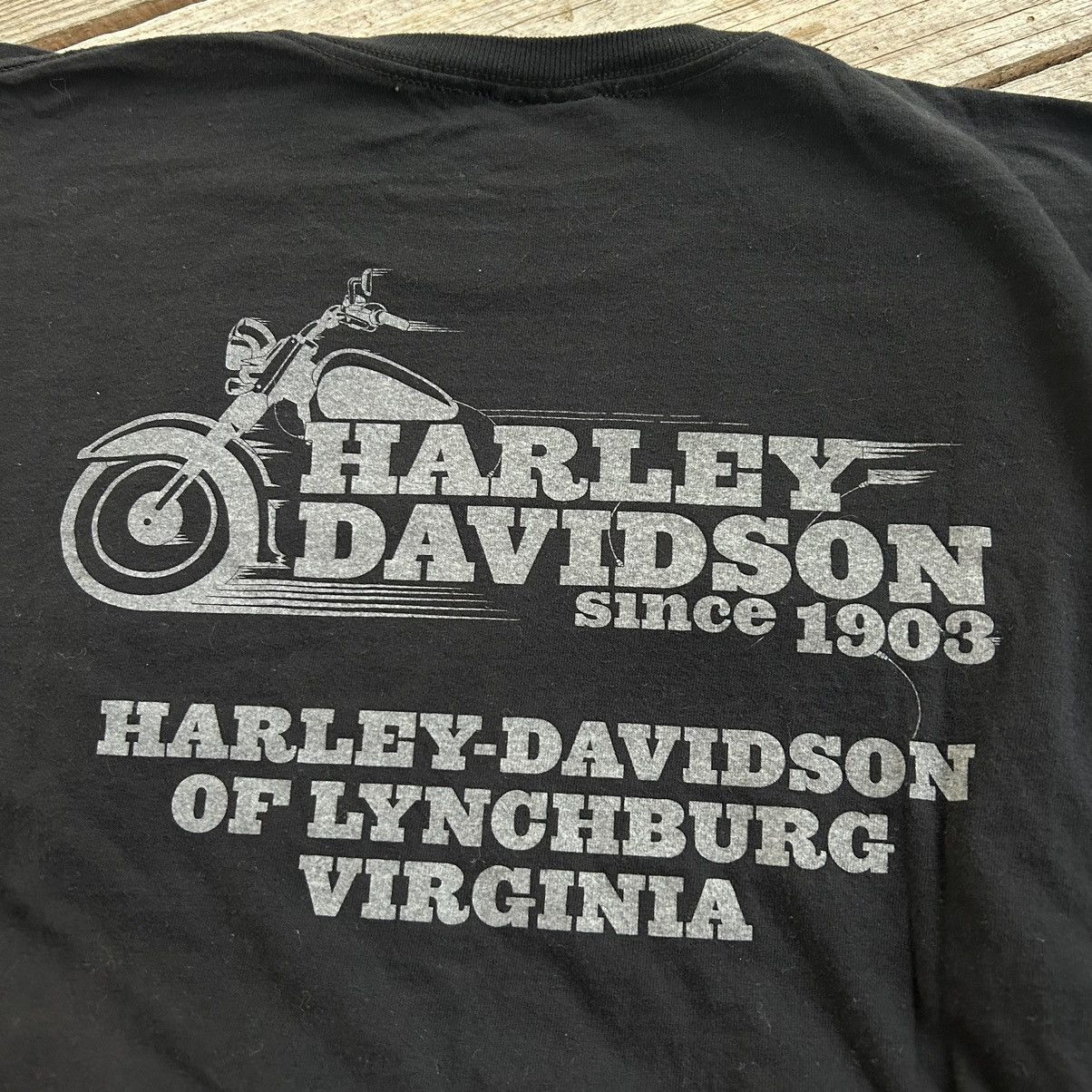 Harley Davidson Vintage Y2K Harley Davidson Biker Motorcycle Virginia Shirt Size US XL / EU 56 / 4 - 4 Thumbnail