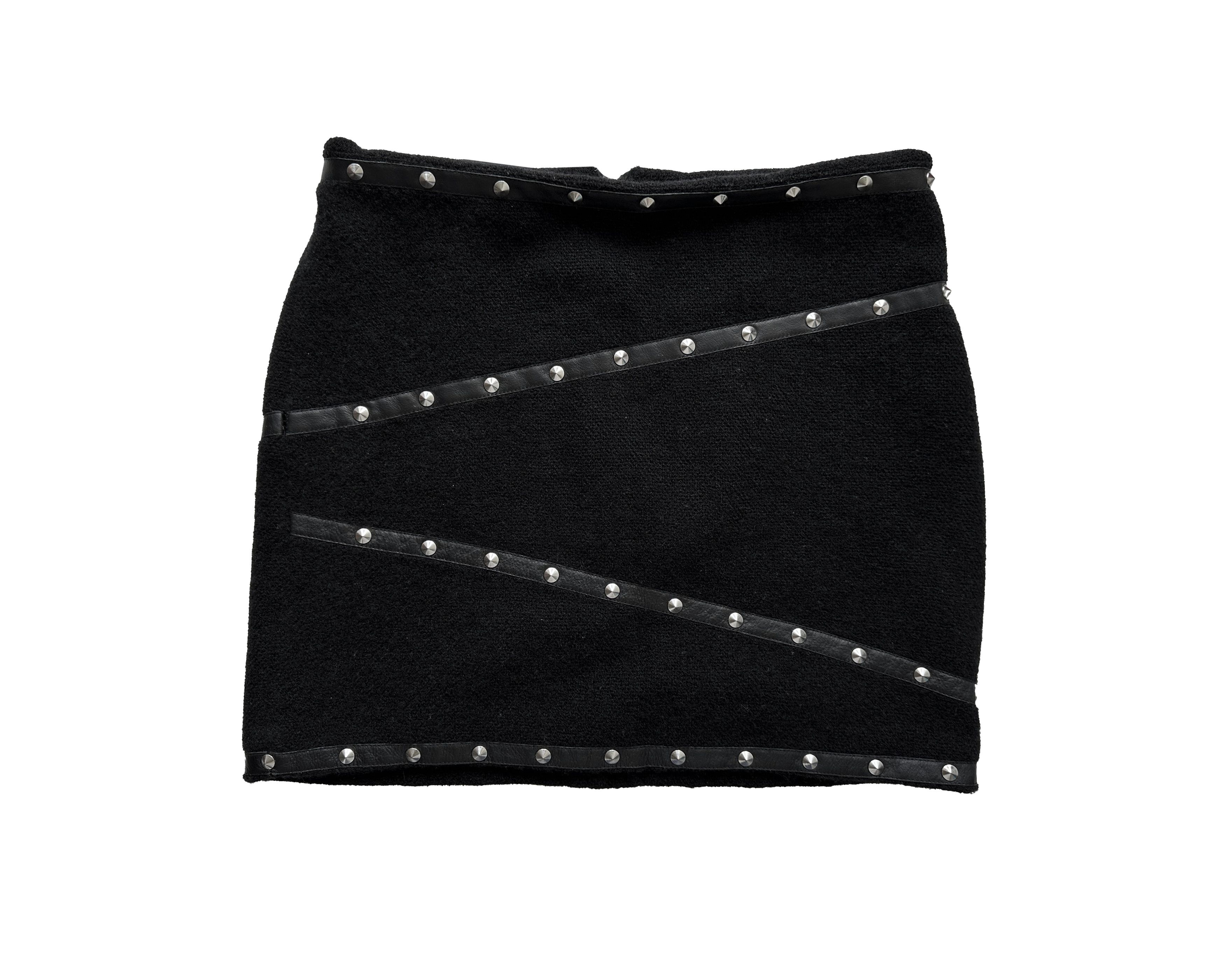 The Kooples The Kooples Paris black wool Skirt Size 28" / US 6 / IT 42 - 1 Thumbnail