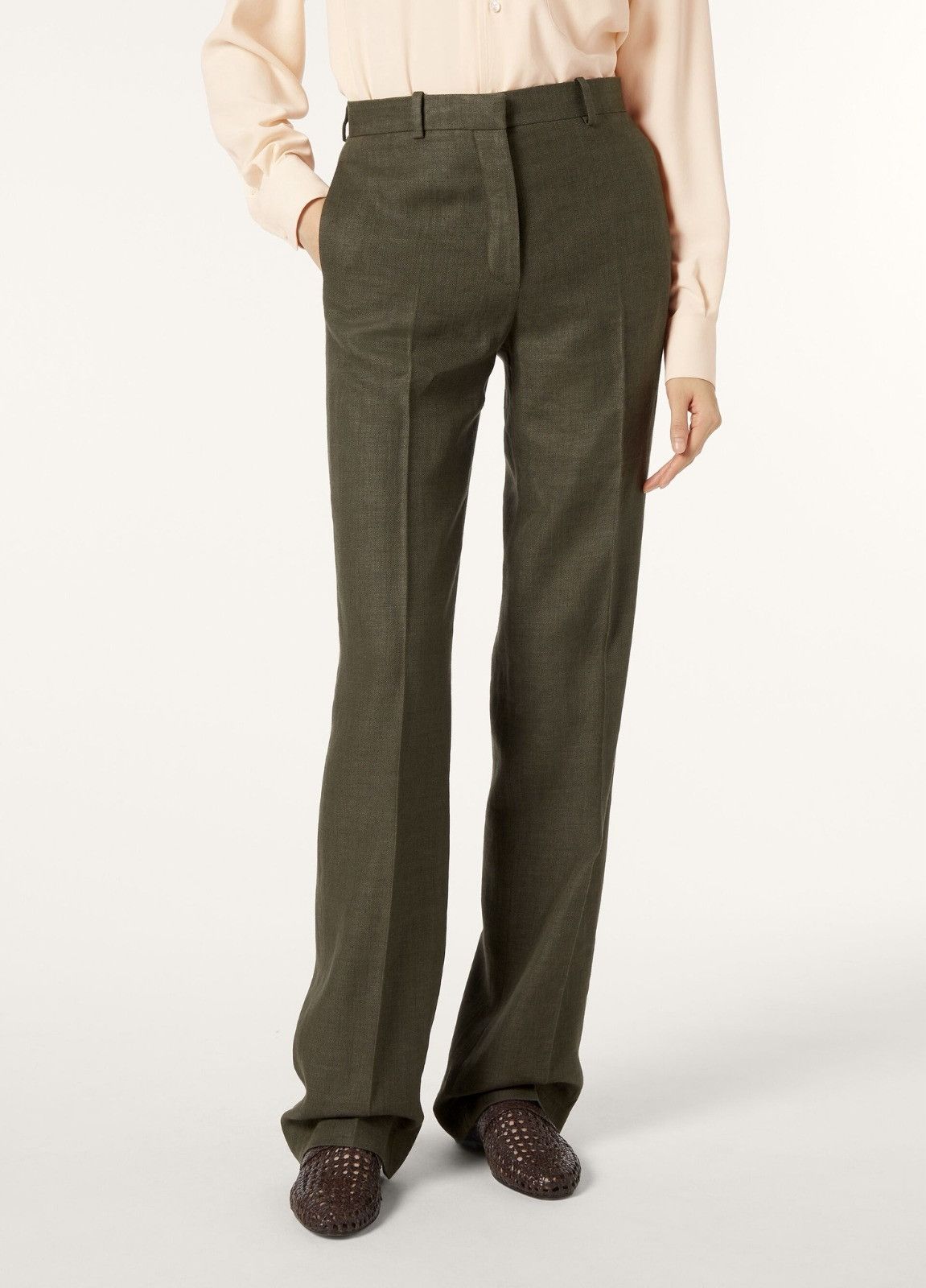 Loro Piana o1srvl11e0526 FAM9093 Goldie Pant in Green Size 26" / US 2 / IT 38 - 4 Thumbnail