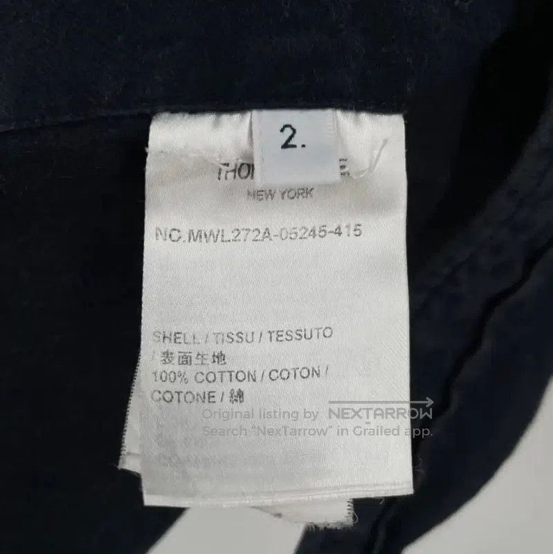 Thom Browne Thom Browne Navy Cotton Long Sleeve Shirt . Size US M / EU 48-50 / 2 - 5 Thumbnail