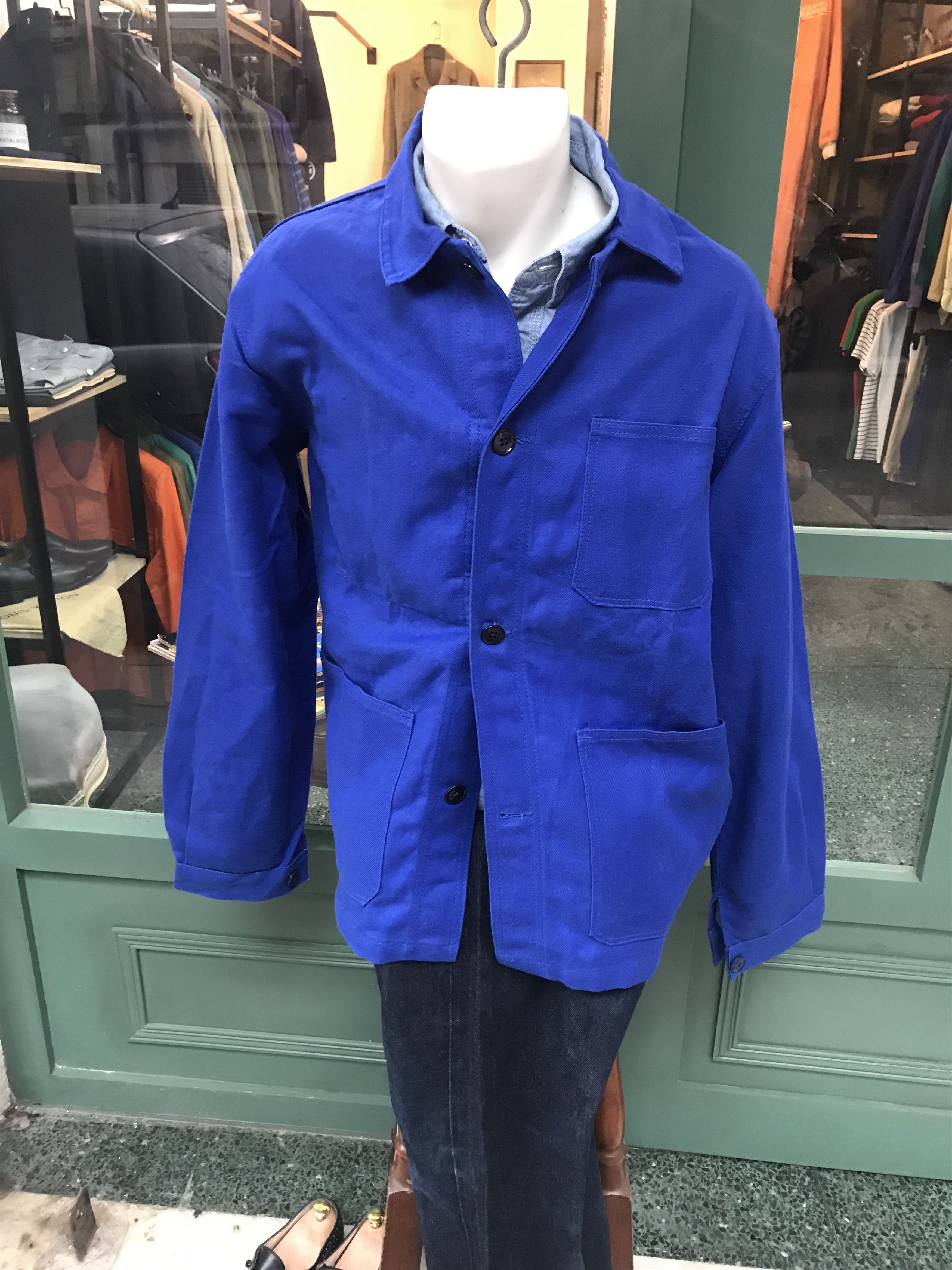 Other MADE IN FRANCE VINTAGE GENUINE FRENCH CHORE JACKET MID/HEAVY Size US M / EU 48-50 / 2 - 13 Thumbnail