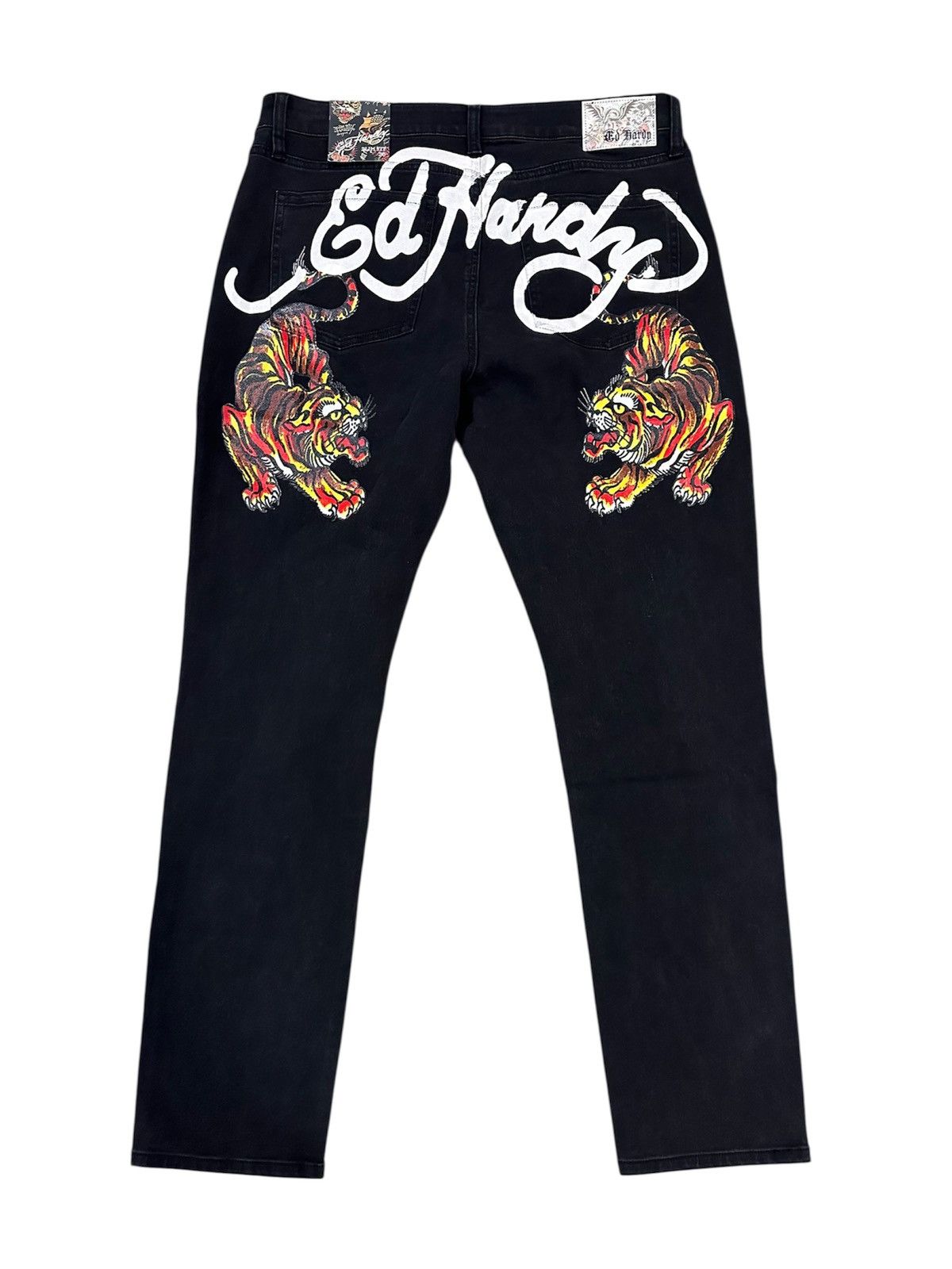Ed Hardy Ed Hardy Crawling Tiger Size 36 Slim Fit Jeans Black New Size US 36 / EU 52 - 3 Thumbnail