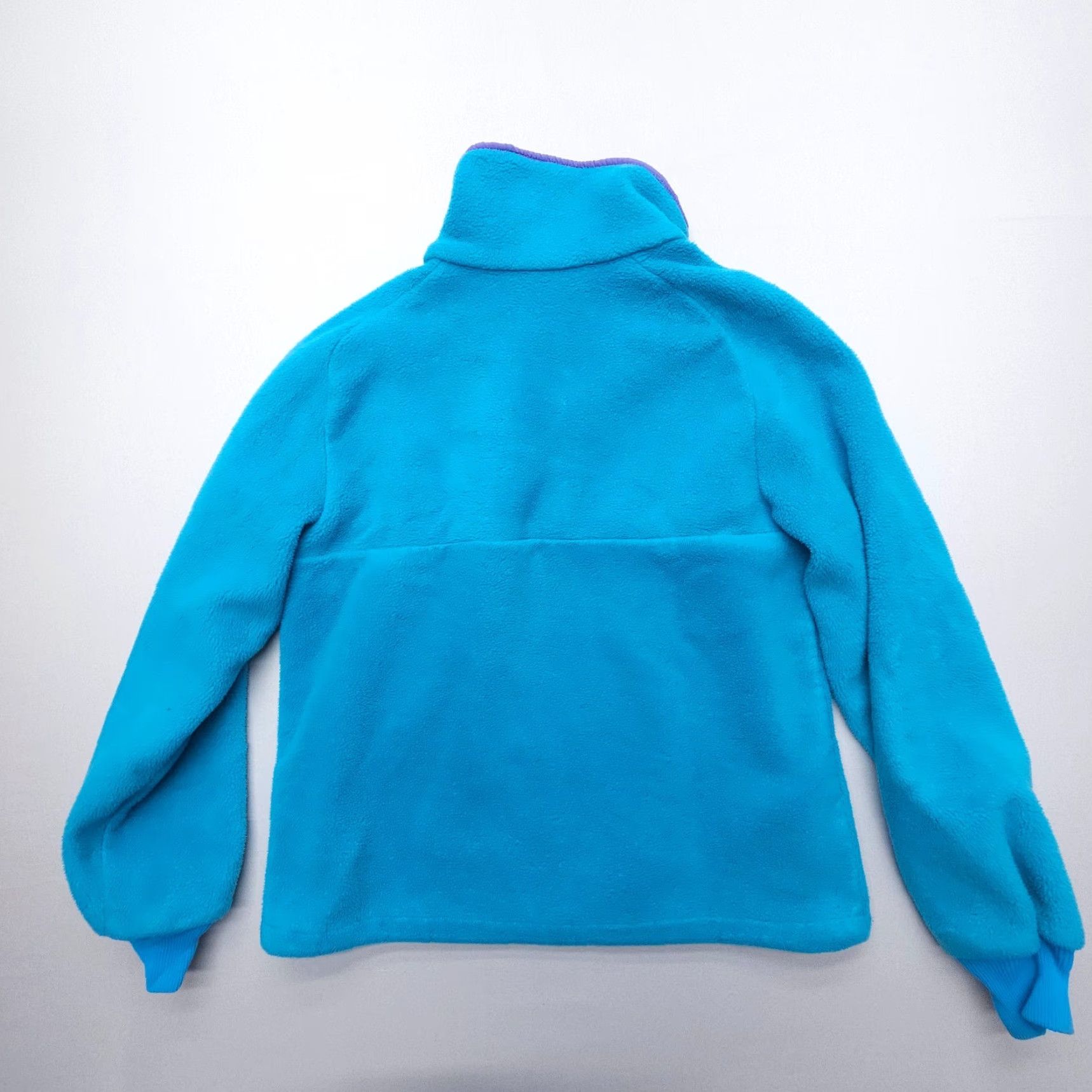 Etro VINTAGE Wyoming Woolens Jackson Hole PolarPlus Fleece Jacket Small Blue Regular Women Basic Jacket 80s 90s Outdoor Retro Size S / US 4 / IT 40 - 2 Thumbnail