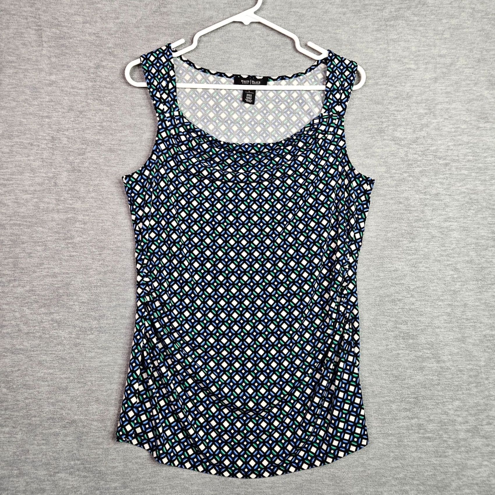 White House Black Market White House Black Market Tank Top Women Round Neck Pattern Printed Multicolor Sleeveless Sz L Adult Regular Size L / US 10 / IT 46 - 2 Thumbnail