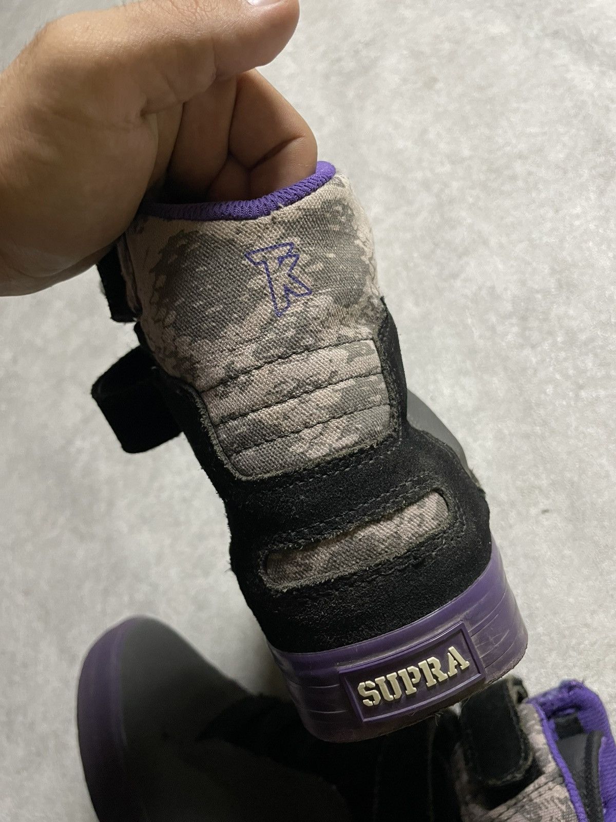 Supra OG Supra Tk Skytop Black Purple grailedcore High Top Size US 7 / EU 40 - 5 Thumbnail