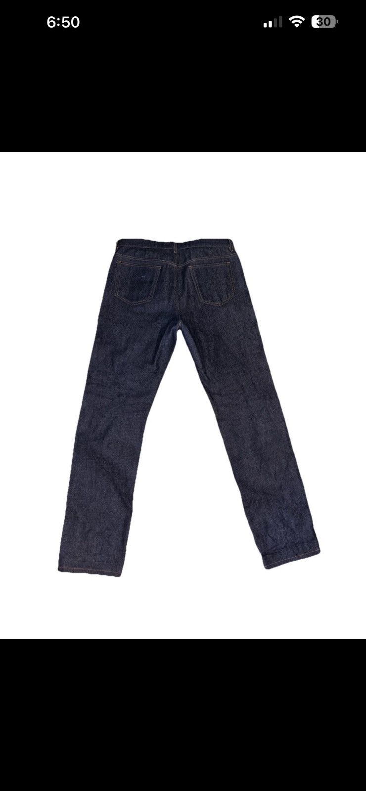 A.P.C. APC Men's Standard Size 33 Dark Wash Jeans Size US 33 - 3 Thumbnail