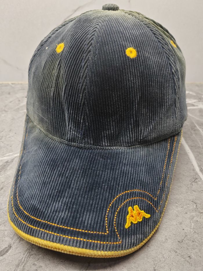 Kappa Vintage Kappa Corduroy Cap Hat Size ONE SIZE - 1 Thumbnail