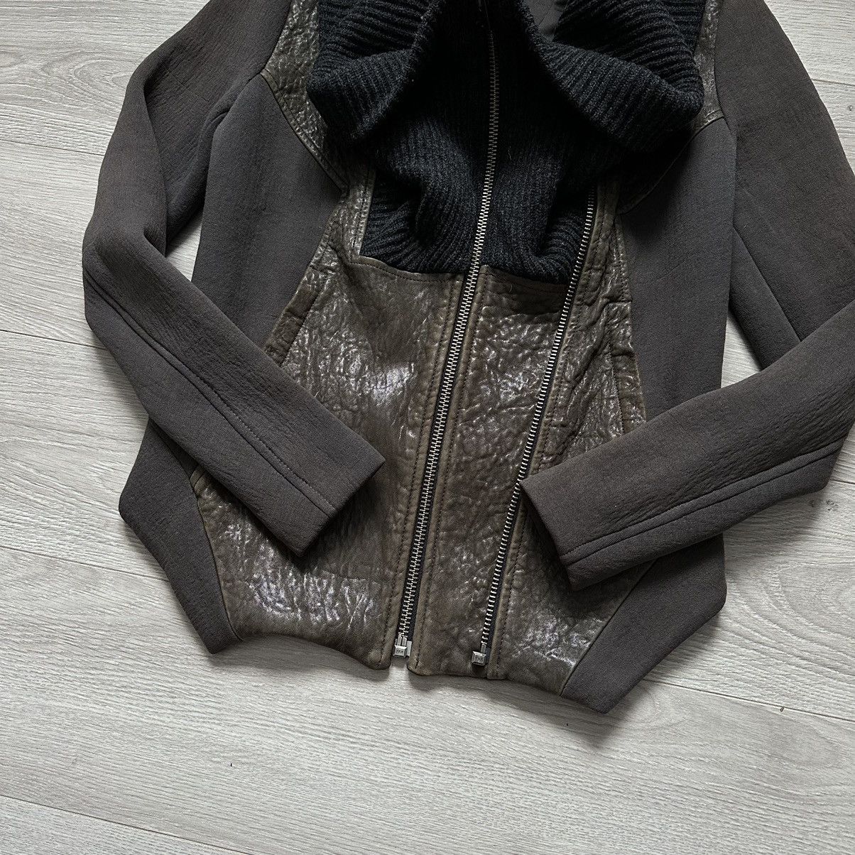 Helmut Lang Helmut Lang Leather and Wool Jacket Rare Women’s Size:S Size S / US 4 / IT 40 - 9 Thumbnail