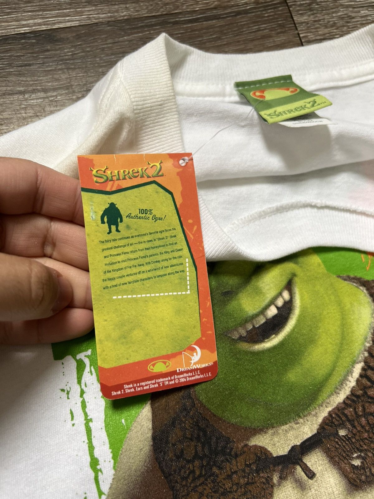 Vintage Shrek 2 Promo Shirt Size US XL / EU 56 / 4 - 5 Thumbnail