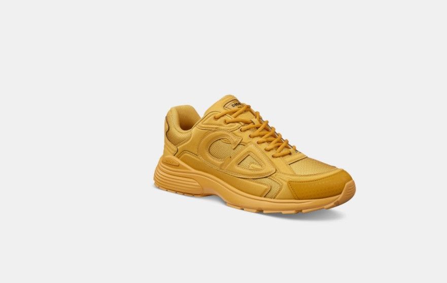 Dior × Stone Island o1w1db10325 3SN27 Low-Top Sneakers in Yellow Size US 9 / EU 42 - 2 Thumbnail