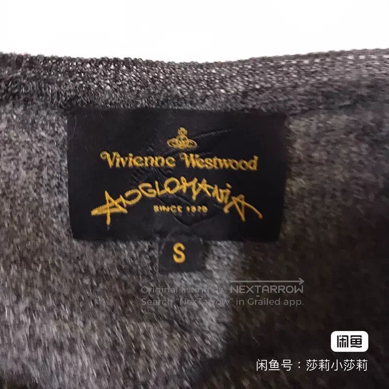 Vivienne Westwood Vivienne Westwood Side Pocket Design, Carbon Gray Knit Swe Size S / US 4 / IT 40 - 6 Thumbnail