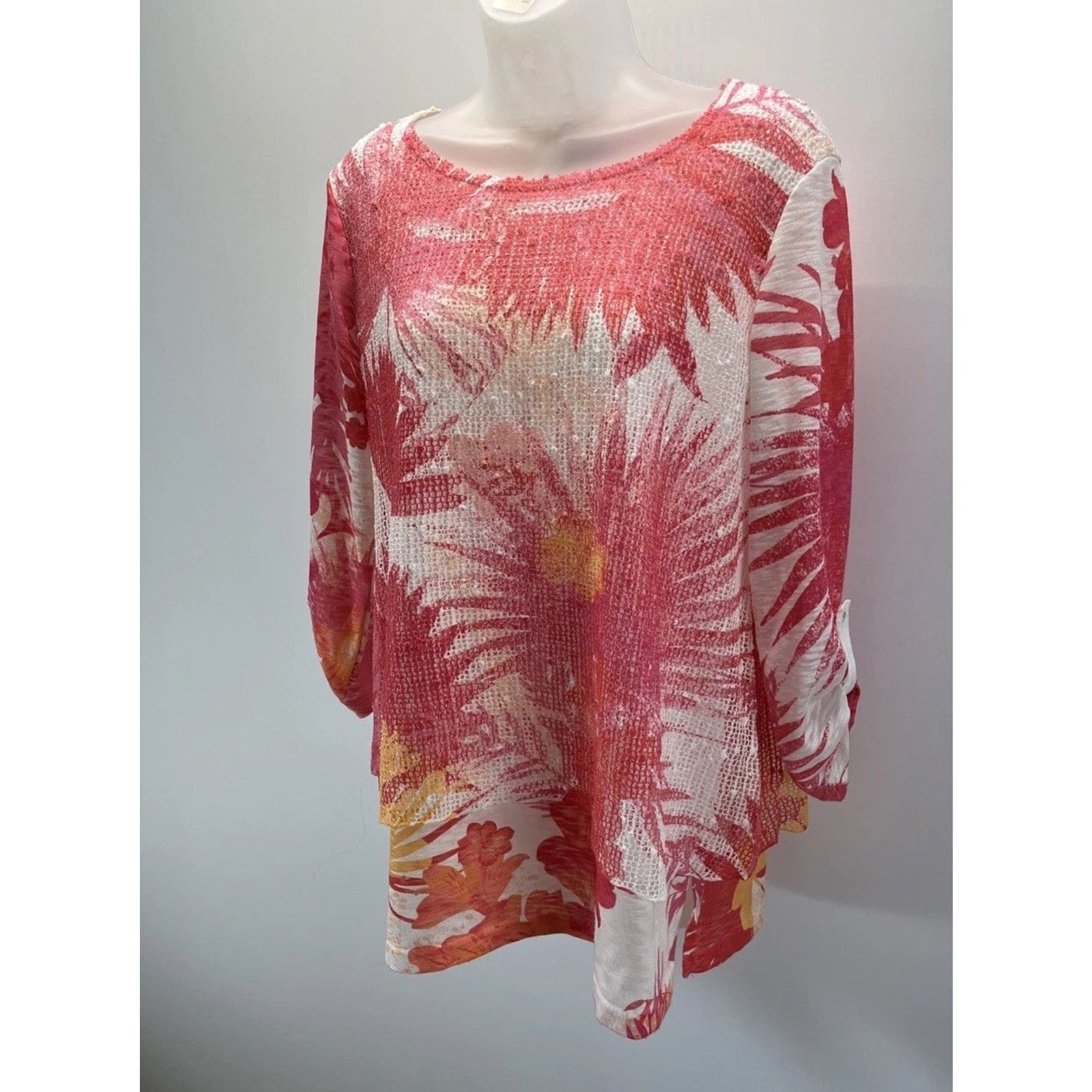Other ALI MILES Tunic Top Size Small Floral Pastel Lined Size S / US 4 / IT 40 - 3 Thumbnail