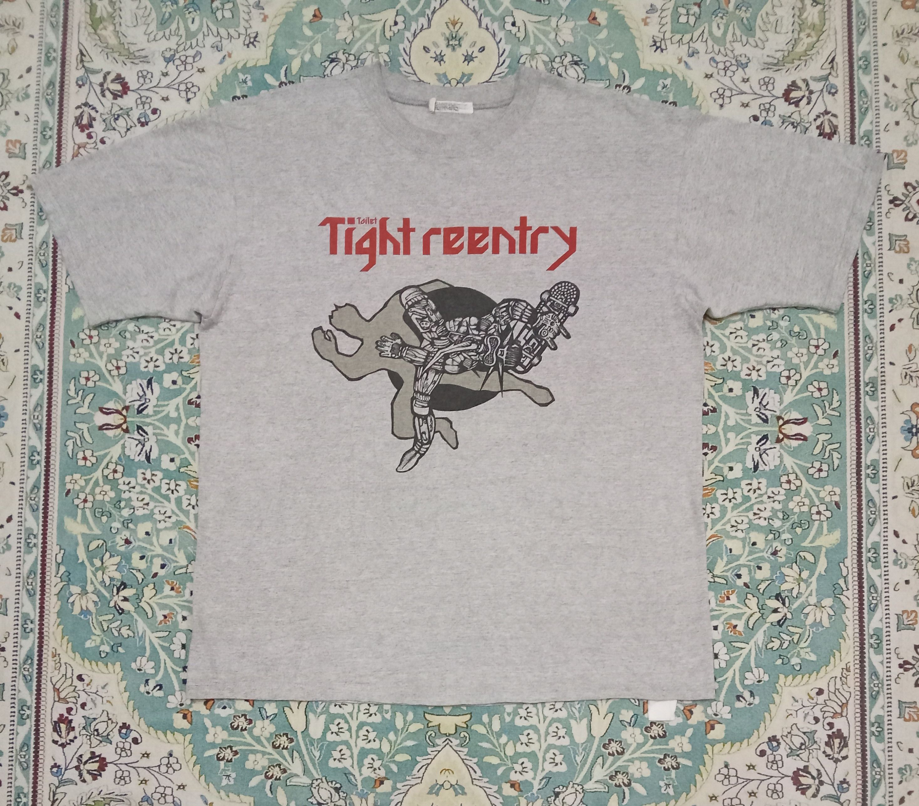 Japanese Brand Toilet Tight Reentry By Pied Piper Rare Robot Skates Tee Size US M / EU 48-50 / 2 - 2 Thumbnail