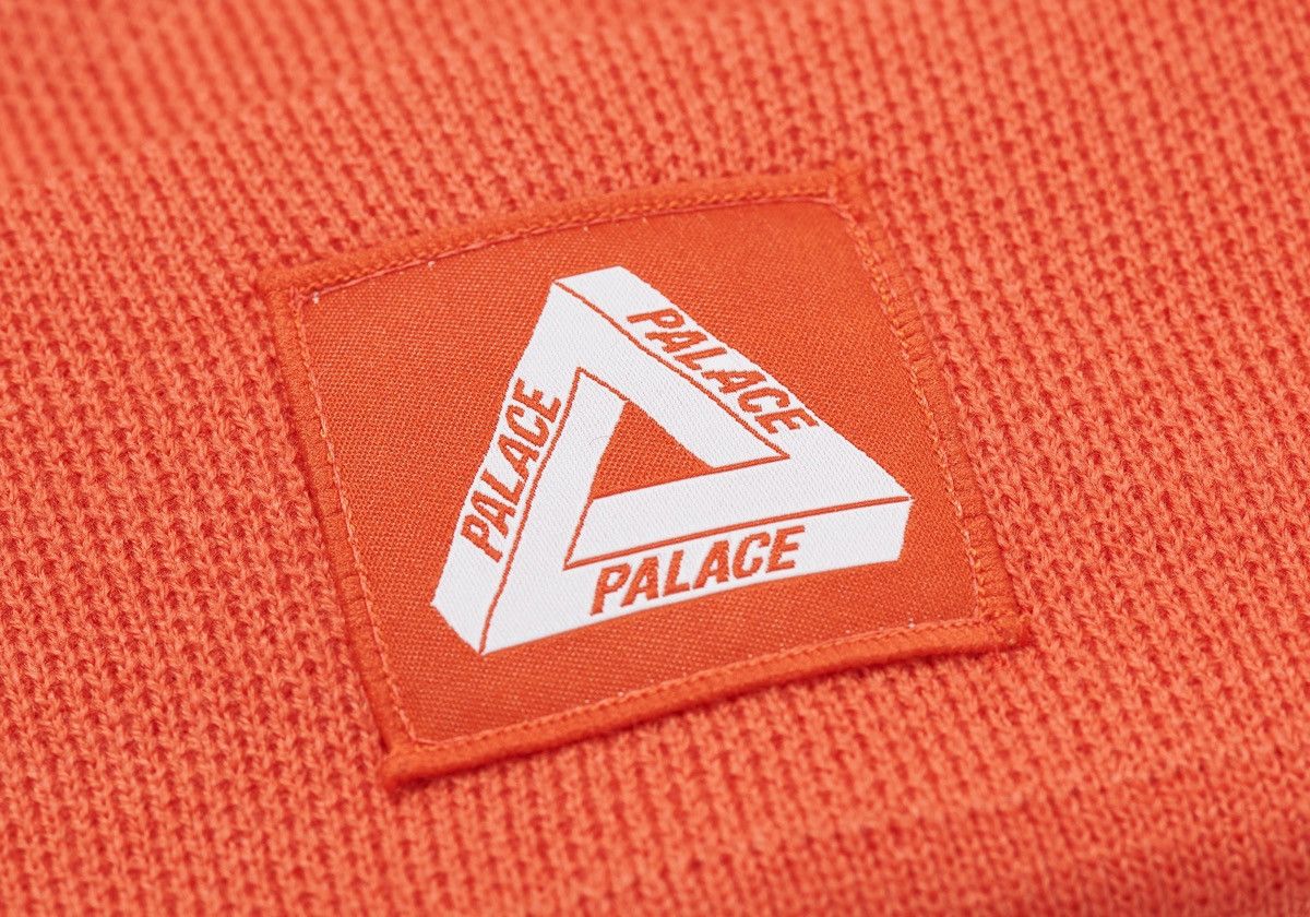 Palace Palace Tri-Ferg Patch Logo Beanie Winter Hat Tiger Orange Size ONE SIZE - 2 Thumbnail