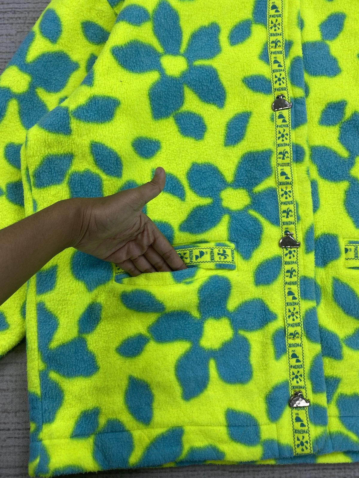 Vintage Phenix Rare Abstract Flower Winter Season Jacket