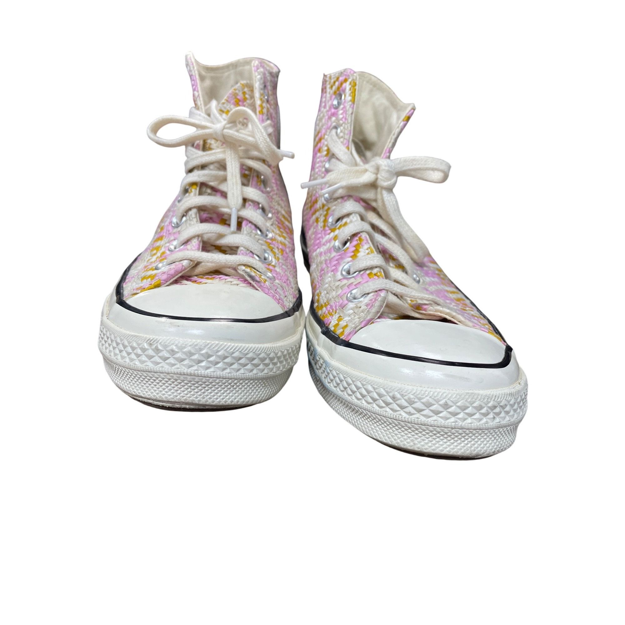 Converse Converse Chuck Taylor All Star Woven High Pink yellow mens 9 Size US 9 / EU 42 - 11 Thumbnail