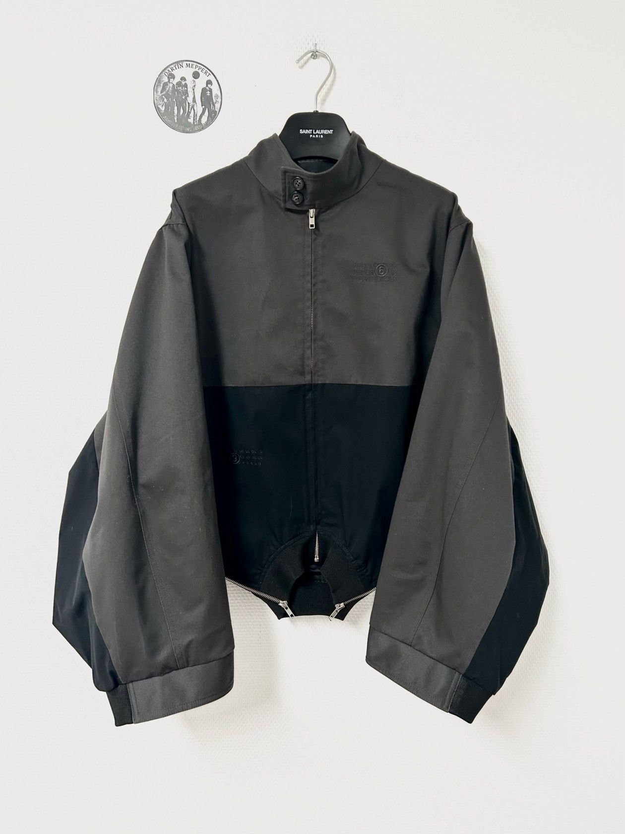 SS2026 Mirrored Two-Tone Zip Jacket