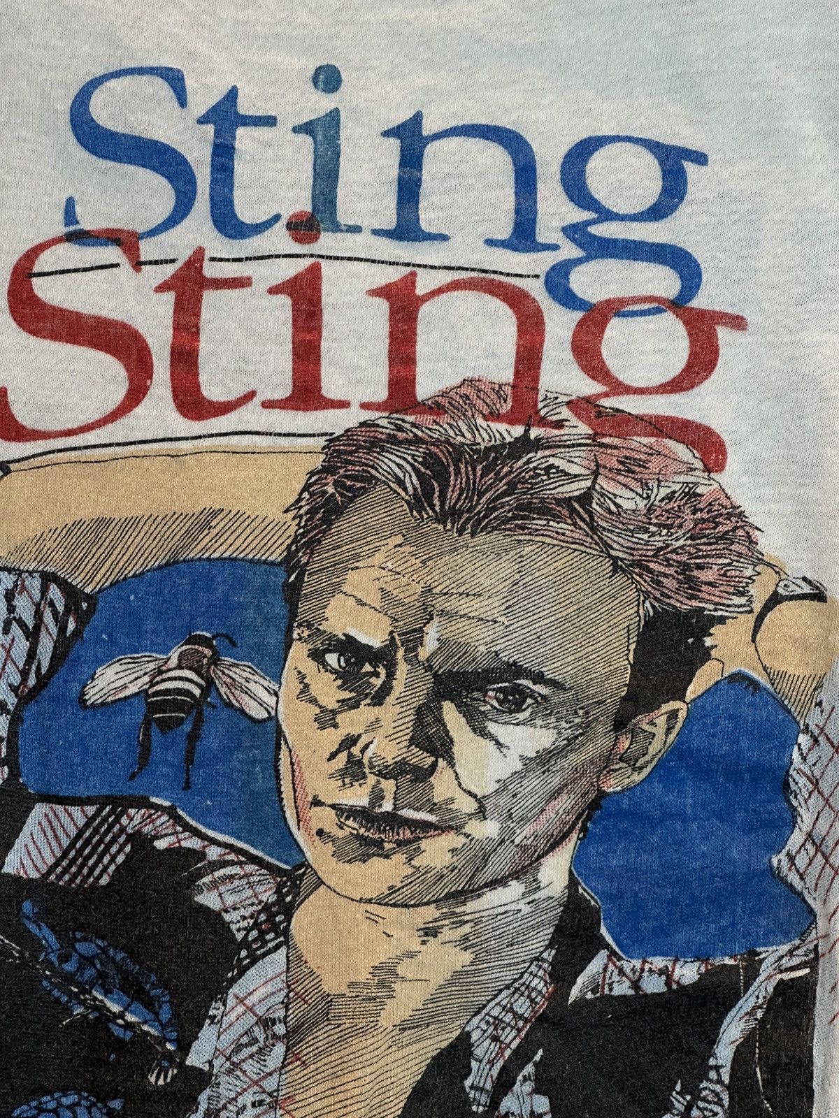 Band Tees *RARE* Vintage 1985 Sting Dream of Blue Turtles Tour T-Shirt Size US M / EU 48-50 / 2 - 4 Thumbnail