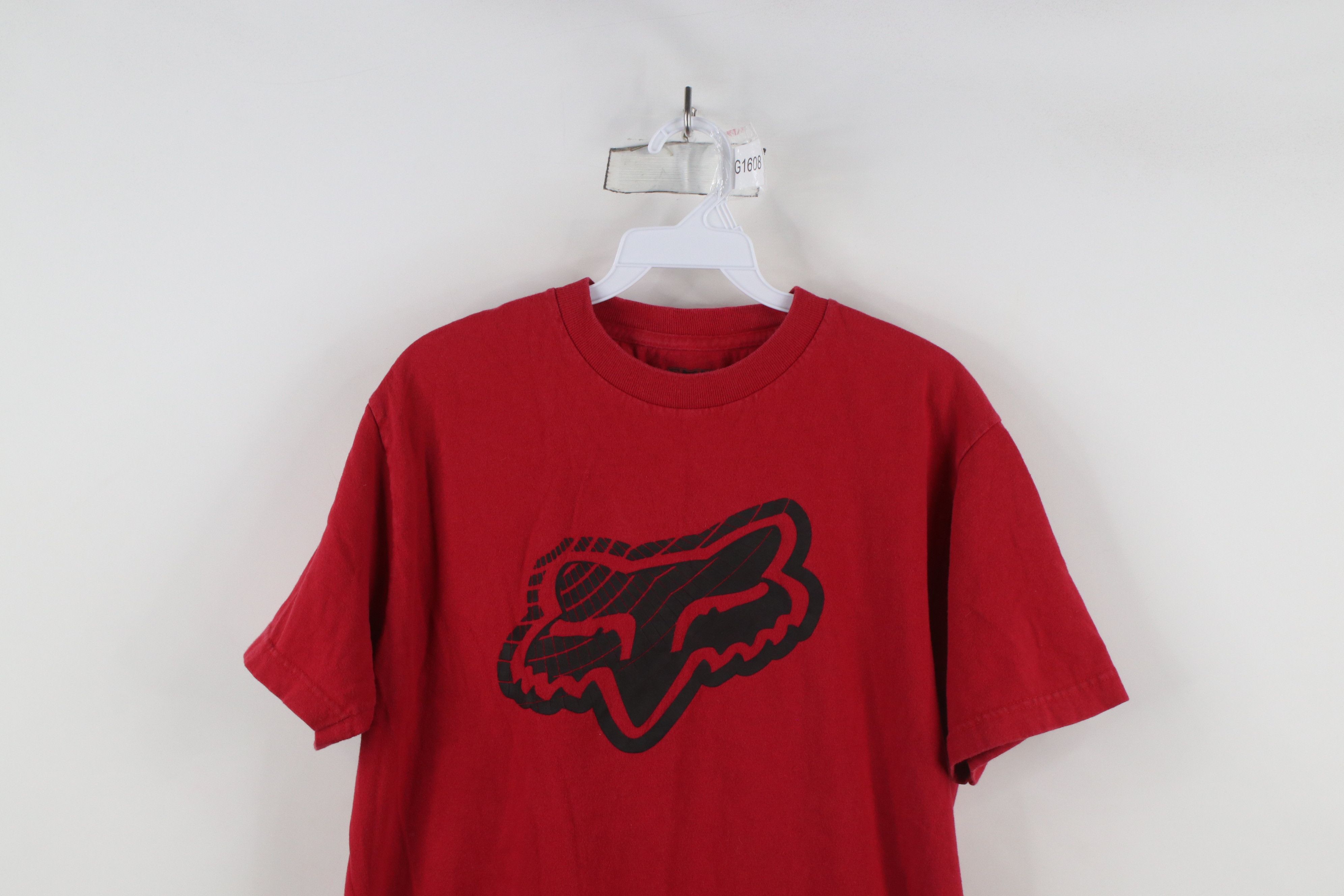 Fox Racing × Vintage Vintage Fox Racing Big Logo Short Sleeve T-Shirt Red Cotton Size US M / EU 48-50 / 2 - 2 Thumbnail