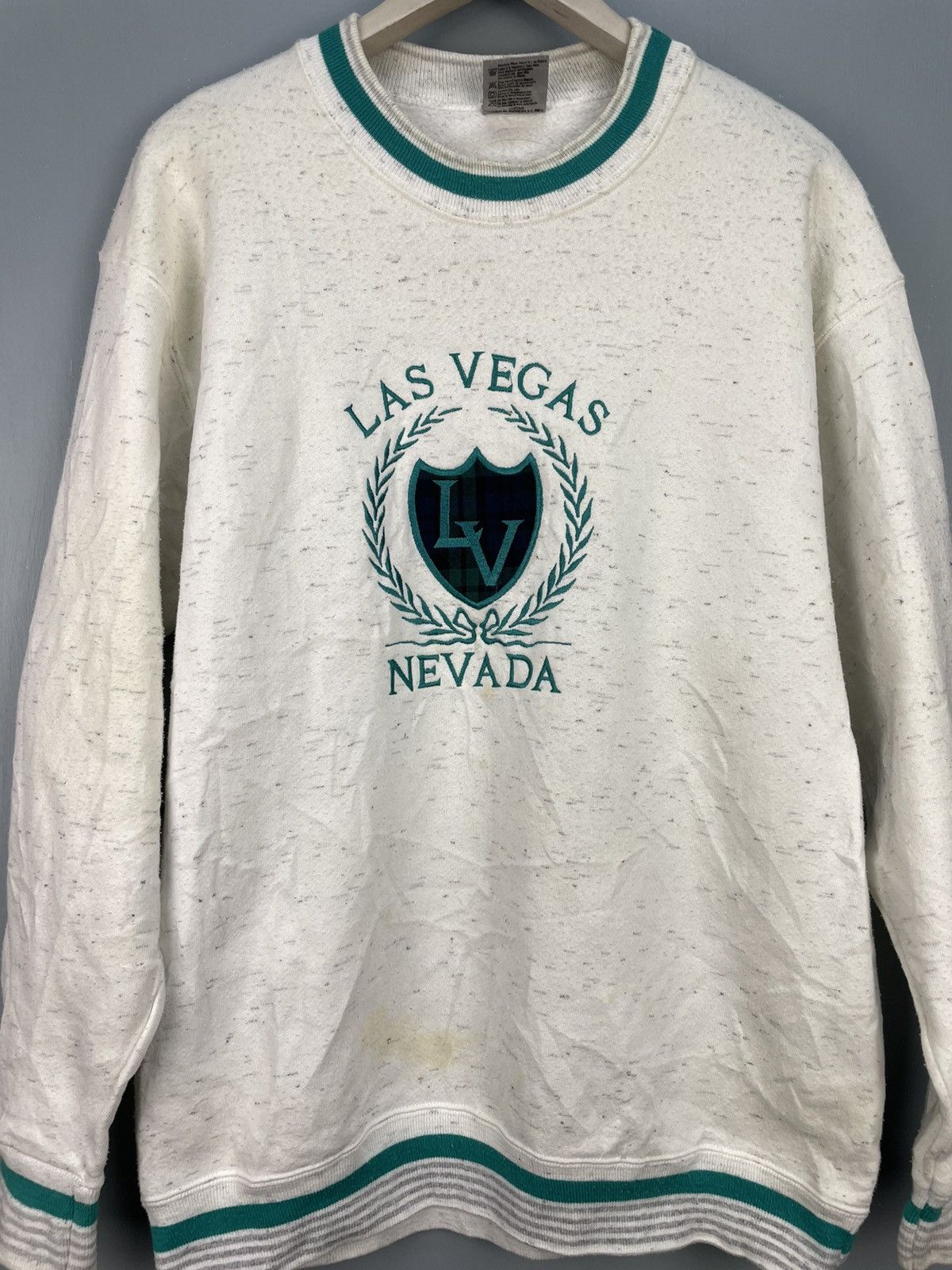 Vintage Vintage 90s Las Vegas Nevada Embroidery sweatshirt Size US L / EU 52-54 / 3 - 3 Thumbnail