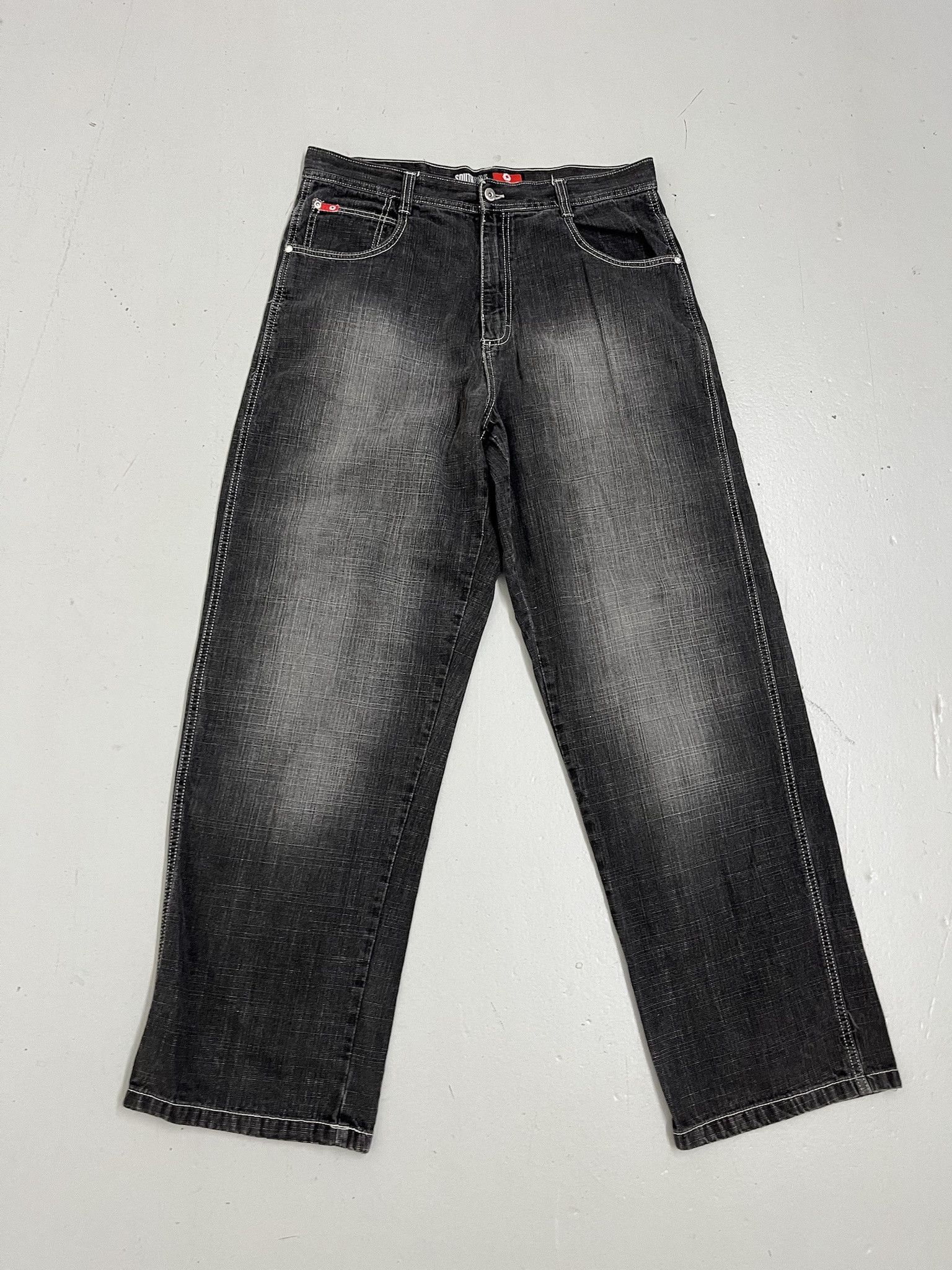 Vintage Y2K South Pole Black Jeans Size 37x33