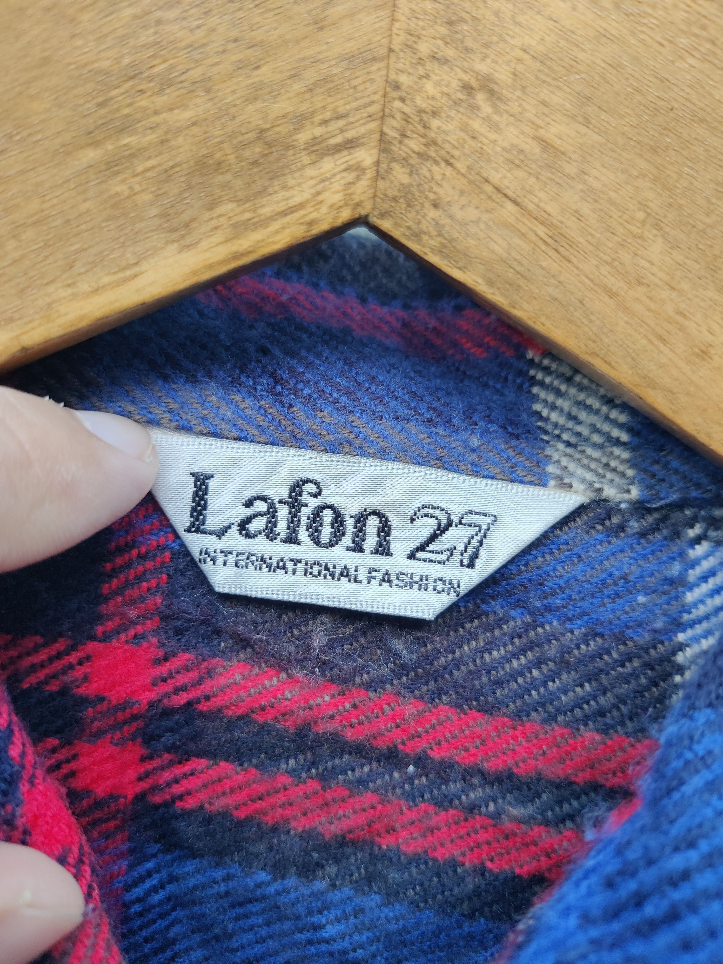 Vintage Vintage Lafon 27 Double Pocket Checkers Flannel Shirt Size US M / EU 48-50 / 2 - 9 Thumbnail