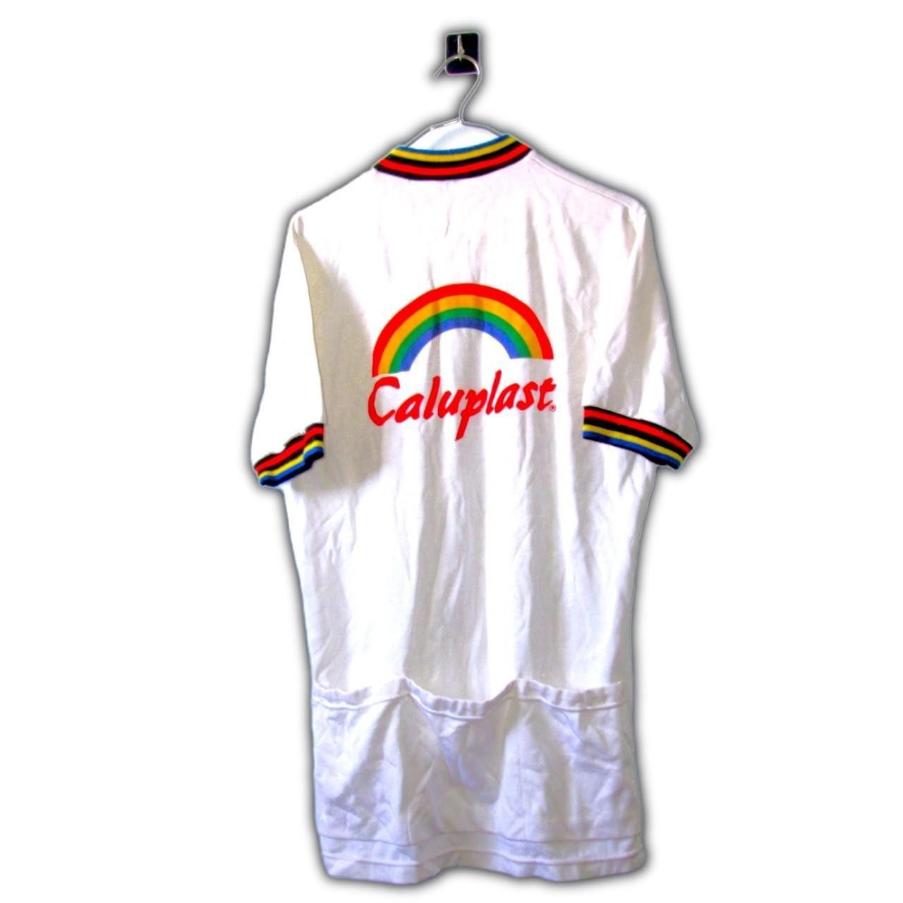 Other Cycling 90s cyclist caluplast bicycle rainbow Olympia Shirt Size US M / EU 48-50 / 2 - 2 Thumbnail