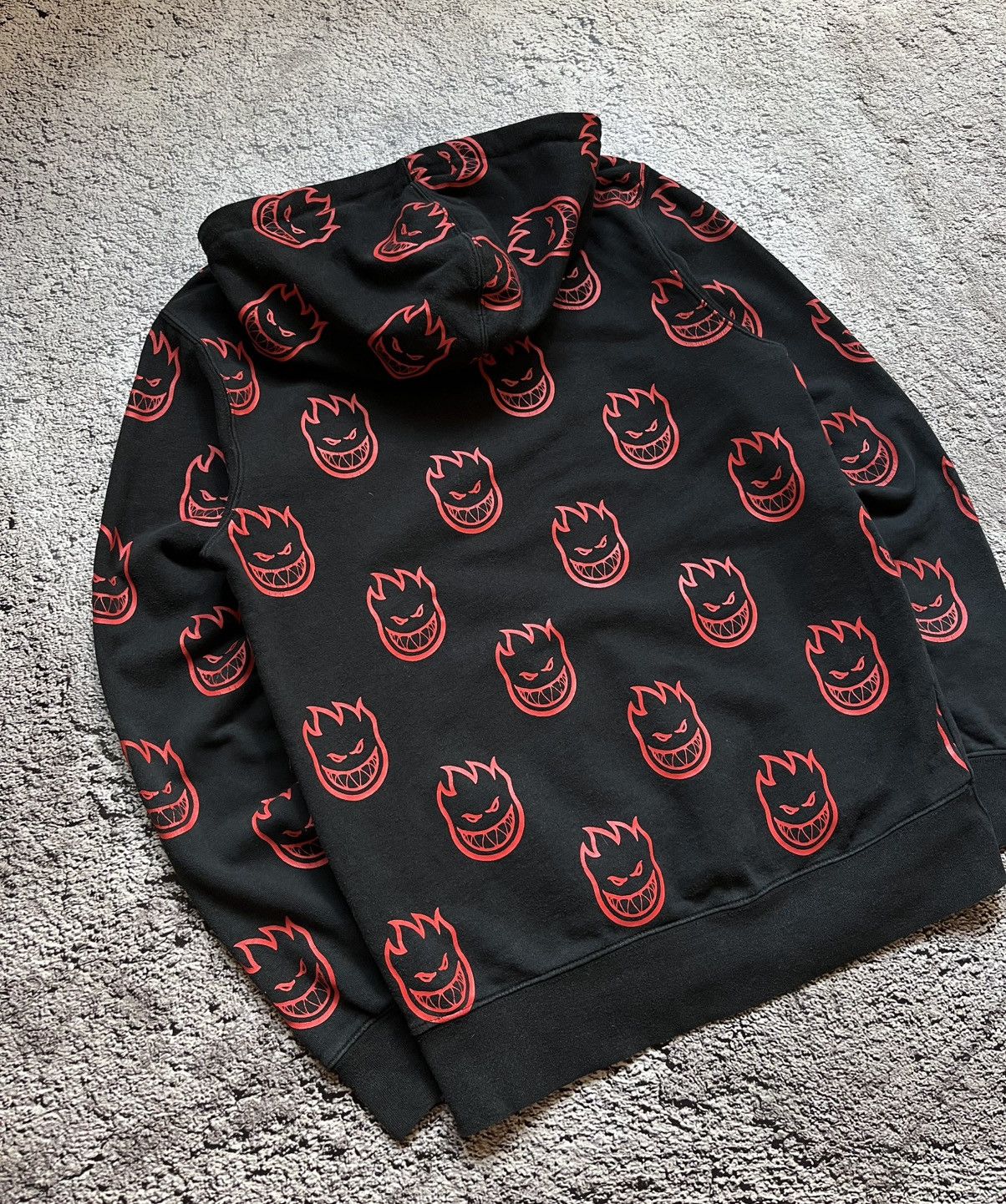 Huf HUF x Spitfire All Over Flame Logo Hoodie Size S Size US S / EU 44-46 / 1 - 7 Thumbnail