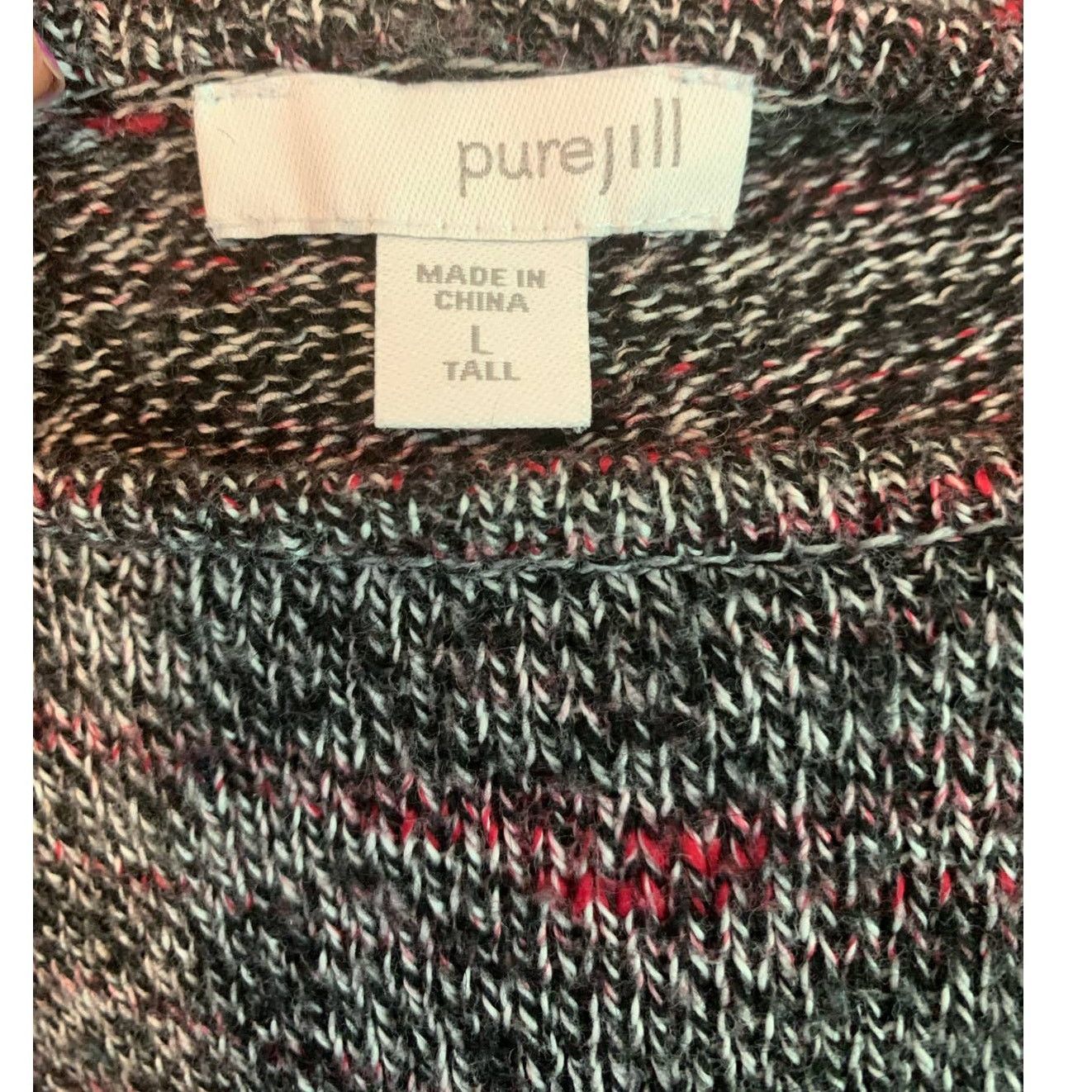 J. Jill J. Jill black asymmetrical tunic sweater size Tall Large Size L / US 10 / IT 46 - 3 Thumbnail