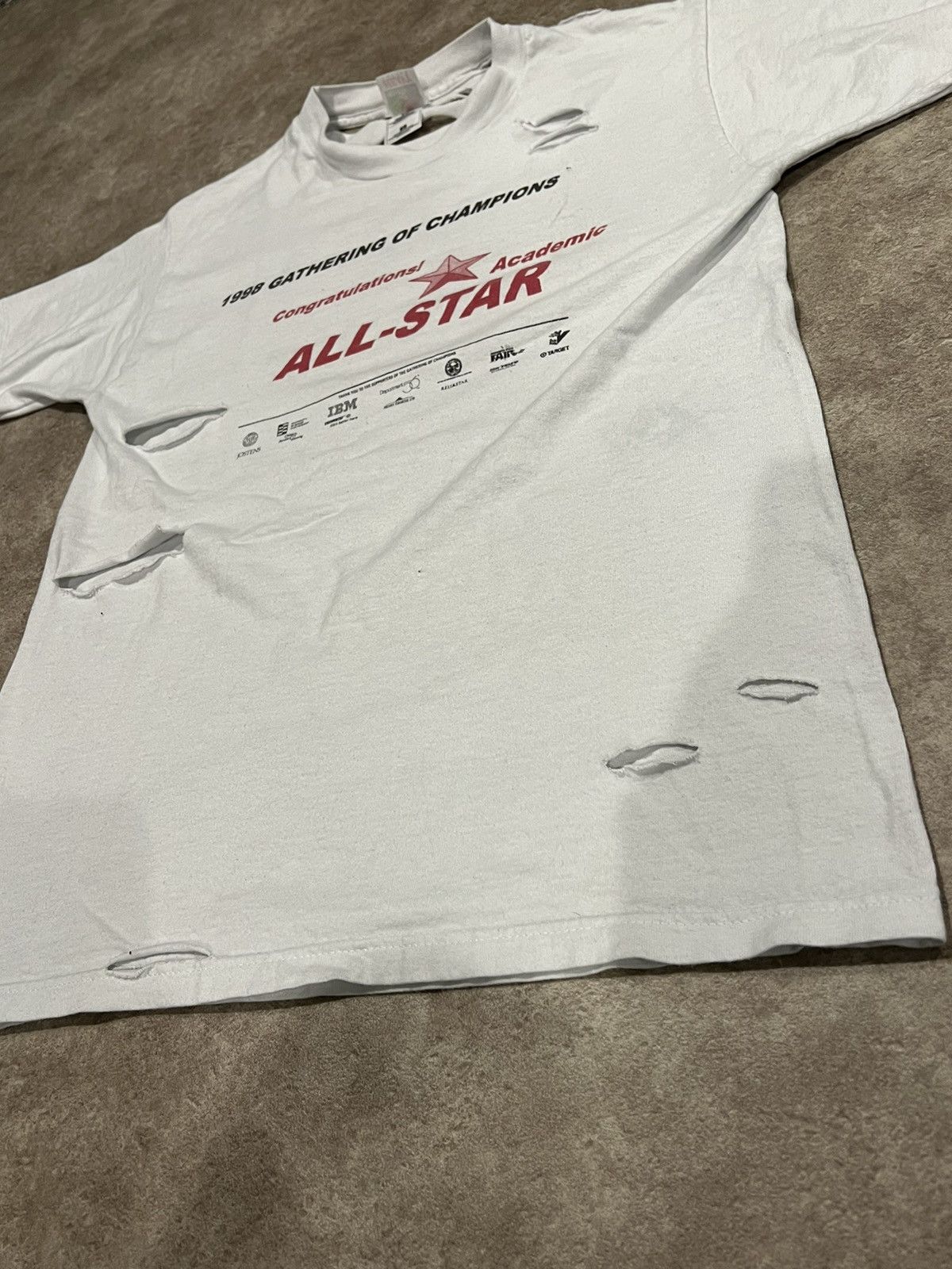 Vintage Thrashed Distressed 1998 All Stars Shirt Size US M / EU 48-50 / 2 - 6 Thumbnail