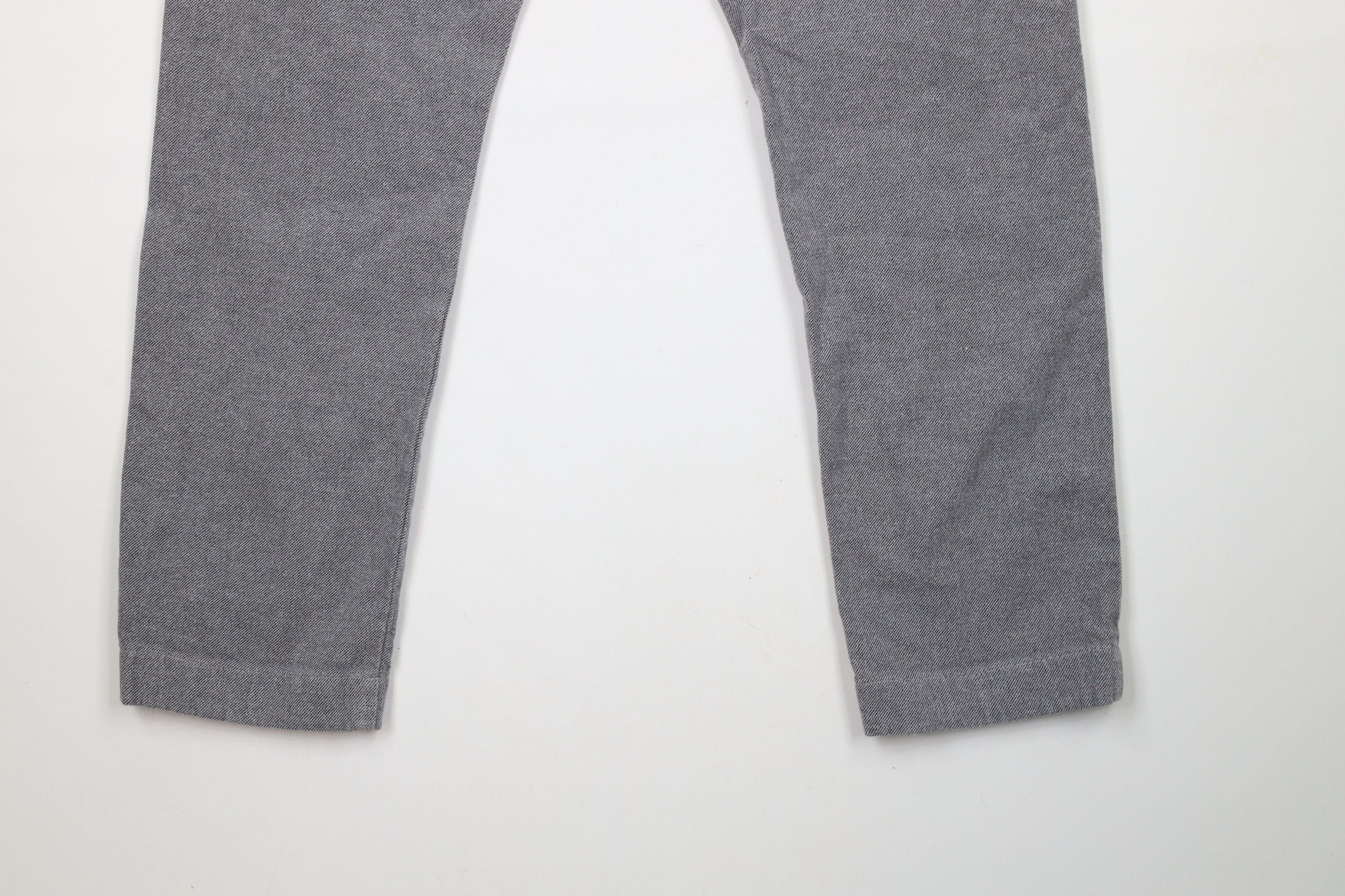 J.Crew × Vintage J Crew Slim Fit Flex Brushed Twill Trousers Chino Pants Gray Size US 32 / EU 48 - 12 Thumbnail