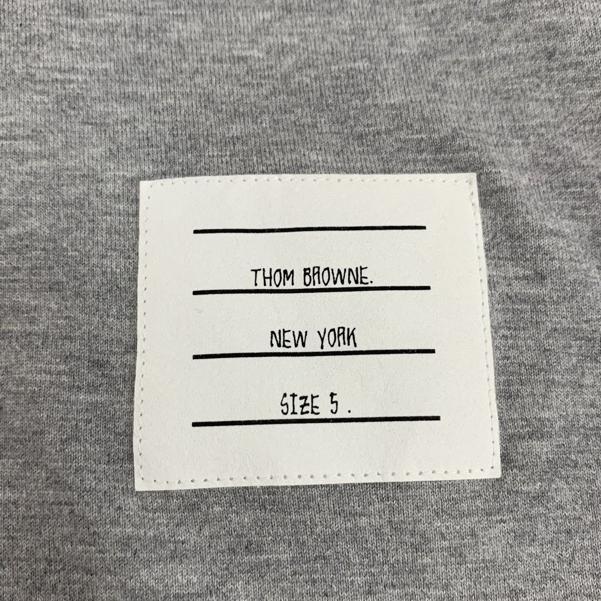 Thom Browne THOM BROWNE Gray Striped Cotton Short Sleeve T-Shirt Size US XL / EU 56 / 4 - 5 Thumbnail