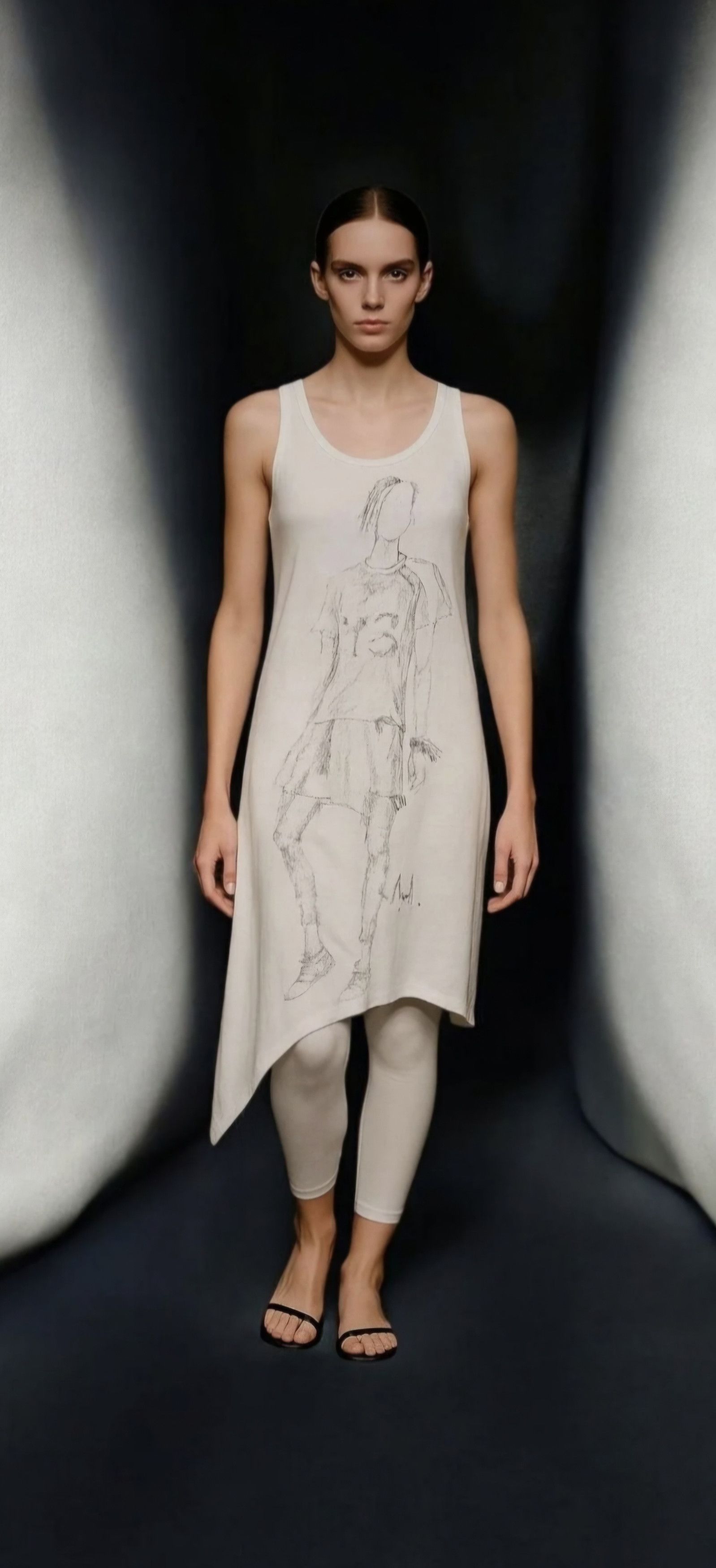 Yohji Yamamoto Y-3 Yohji Yamamoto × Adidas Asymmetric Tunic -Archive Size XS / US 0-2 / IT 36-38 - 1 Thumbnail
