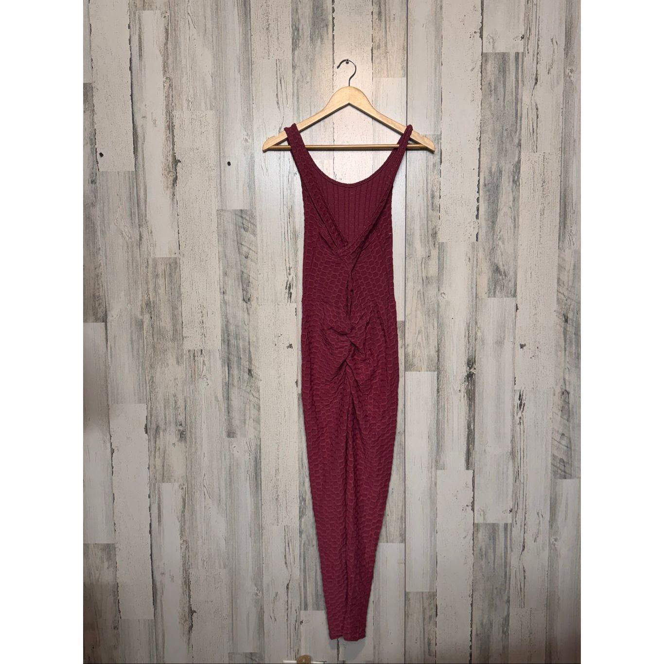 Other Rose Textured Honeycomb Jumpsuit S/M Size 28" / US 6 / IT 42 - 8 Thumbnail