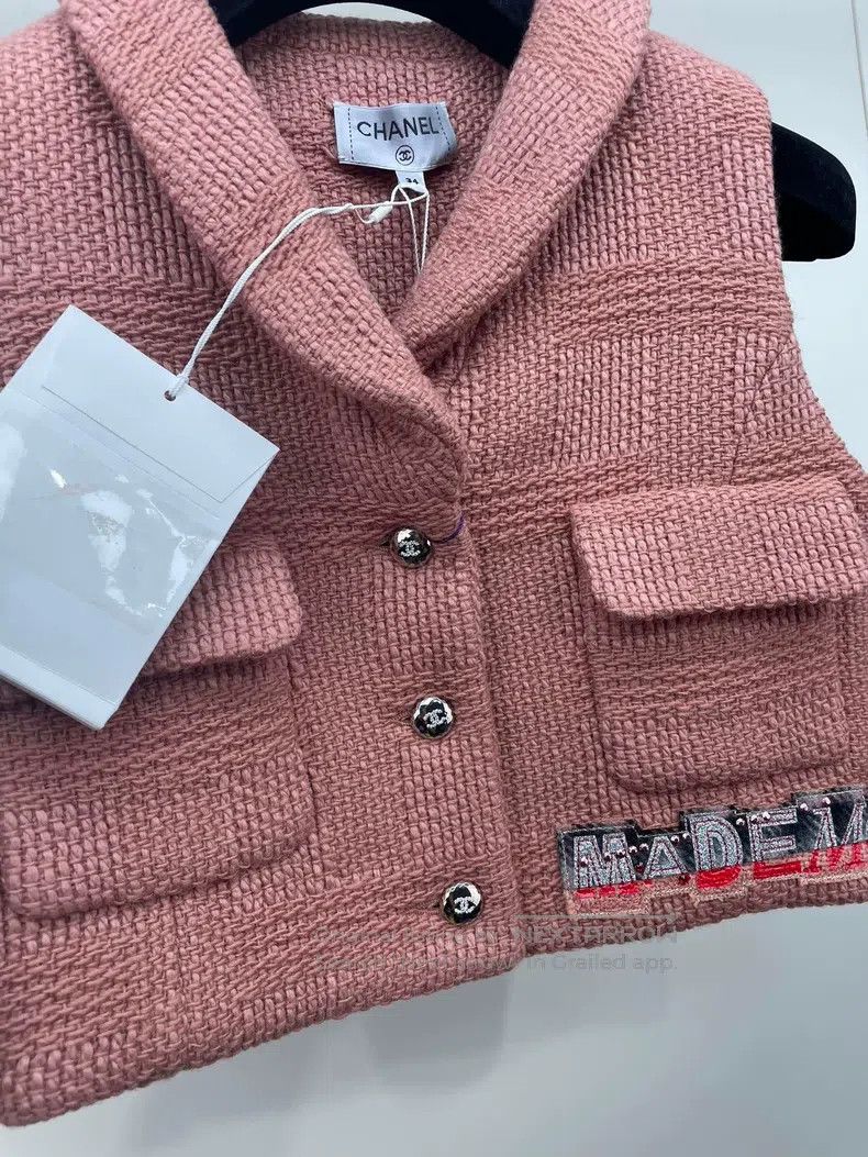 Chanel Chanel 21B Heavy Industry Embroidered Short Vest Size XXS / US 00 / IT 34 - 4 Thumbnail