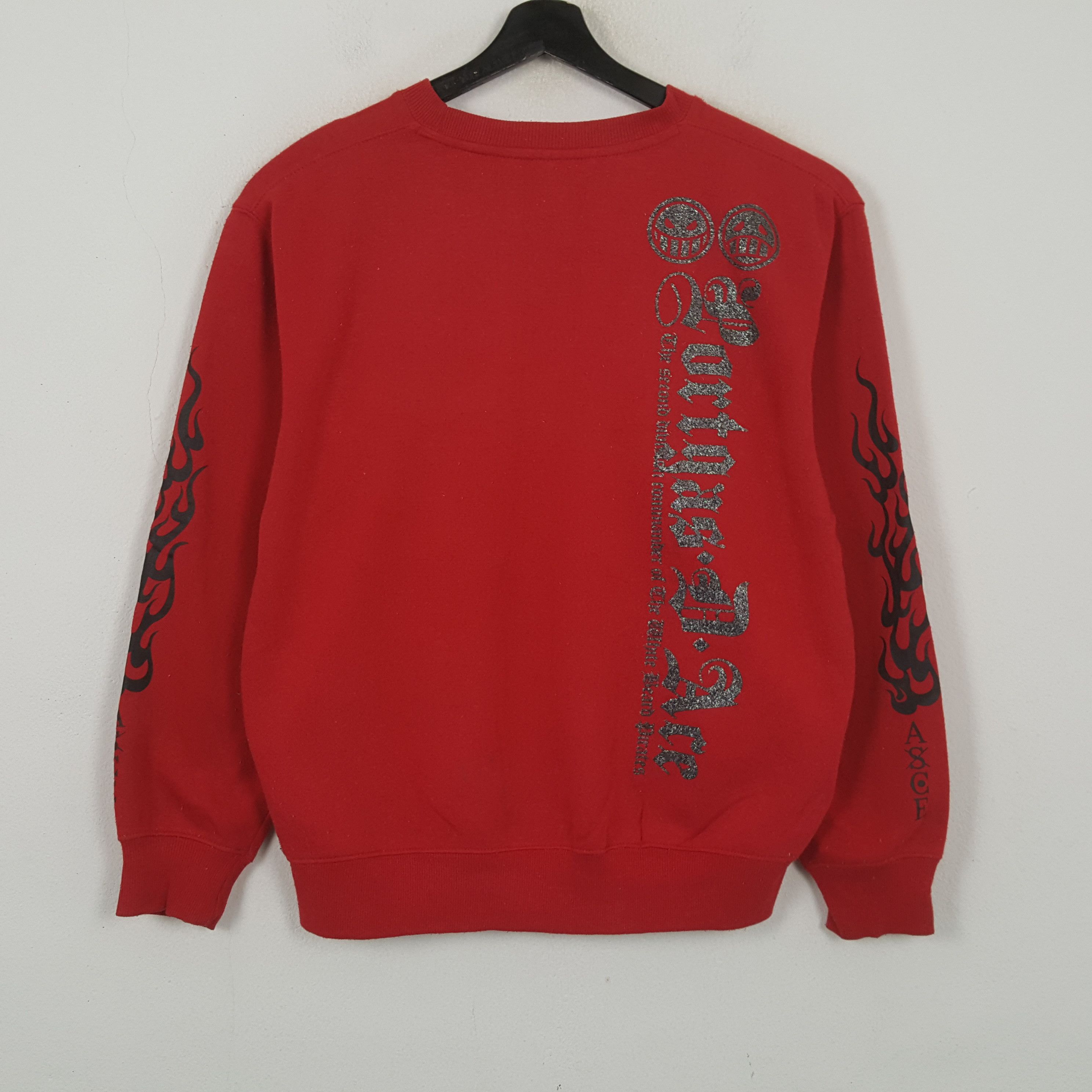 One Piece One Piece Portugas D Ace Anime Sweatshirt RR12 Size US L / EU 52-54 / 3 - 3 Thumbnail