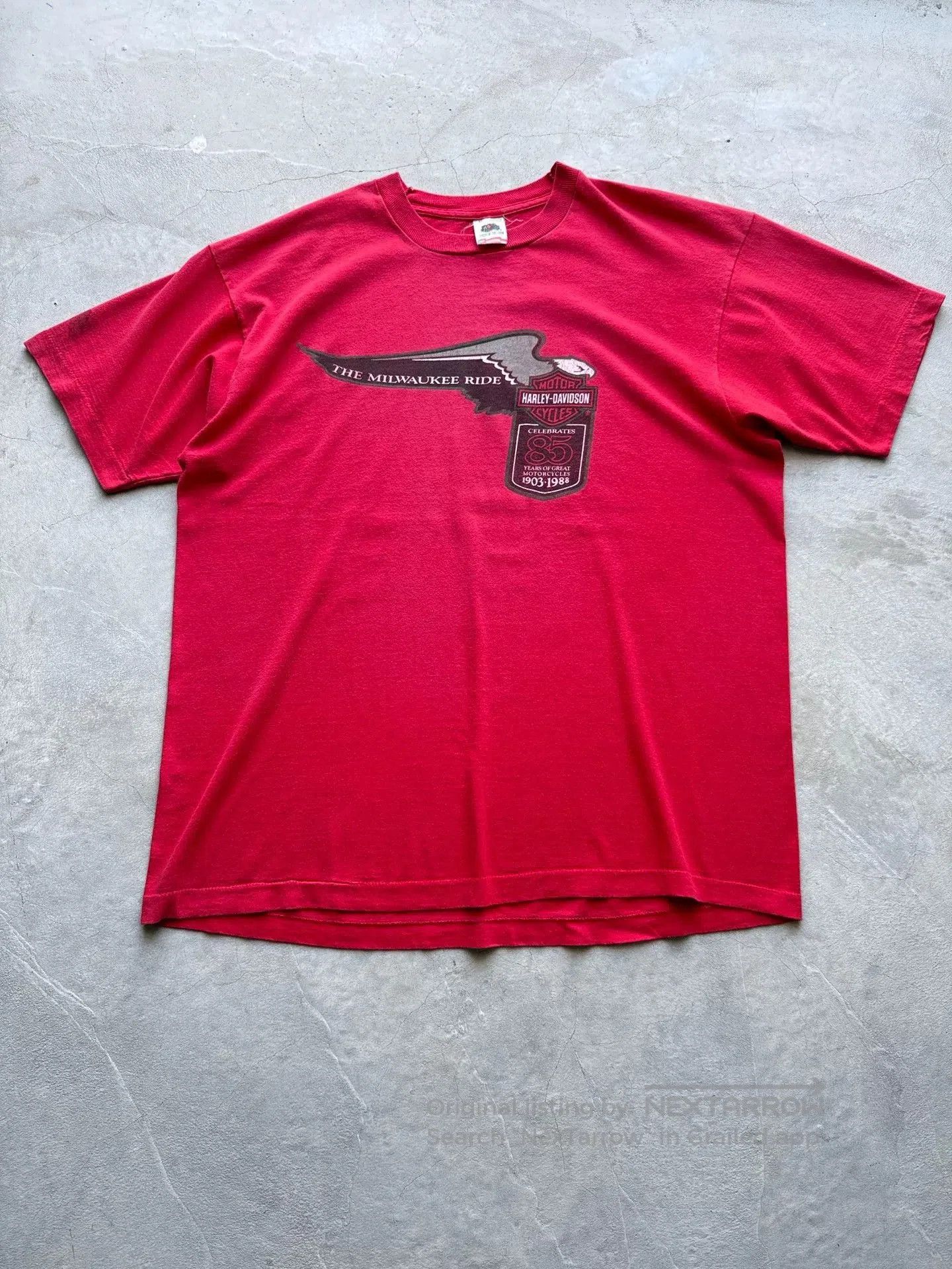 Vintage Vintage 1988 Harley Davidson 85th Tee. Size US XL / EU 56 / 4 - 1 Thumbnail