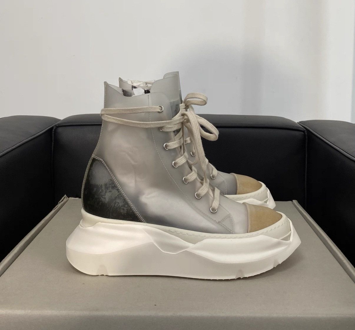 Rick Owens Rick Owens PVC Platform Bubble Converse-Inspired Sneakers Size US 7 / IT 37 - 4 Thumbnail