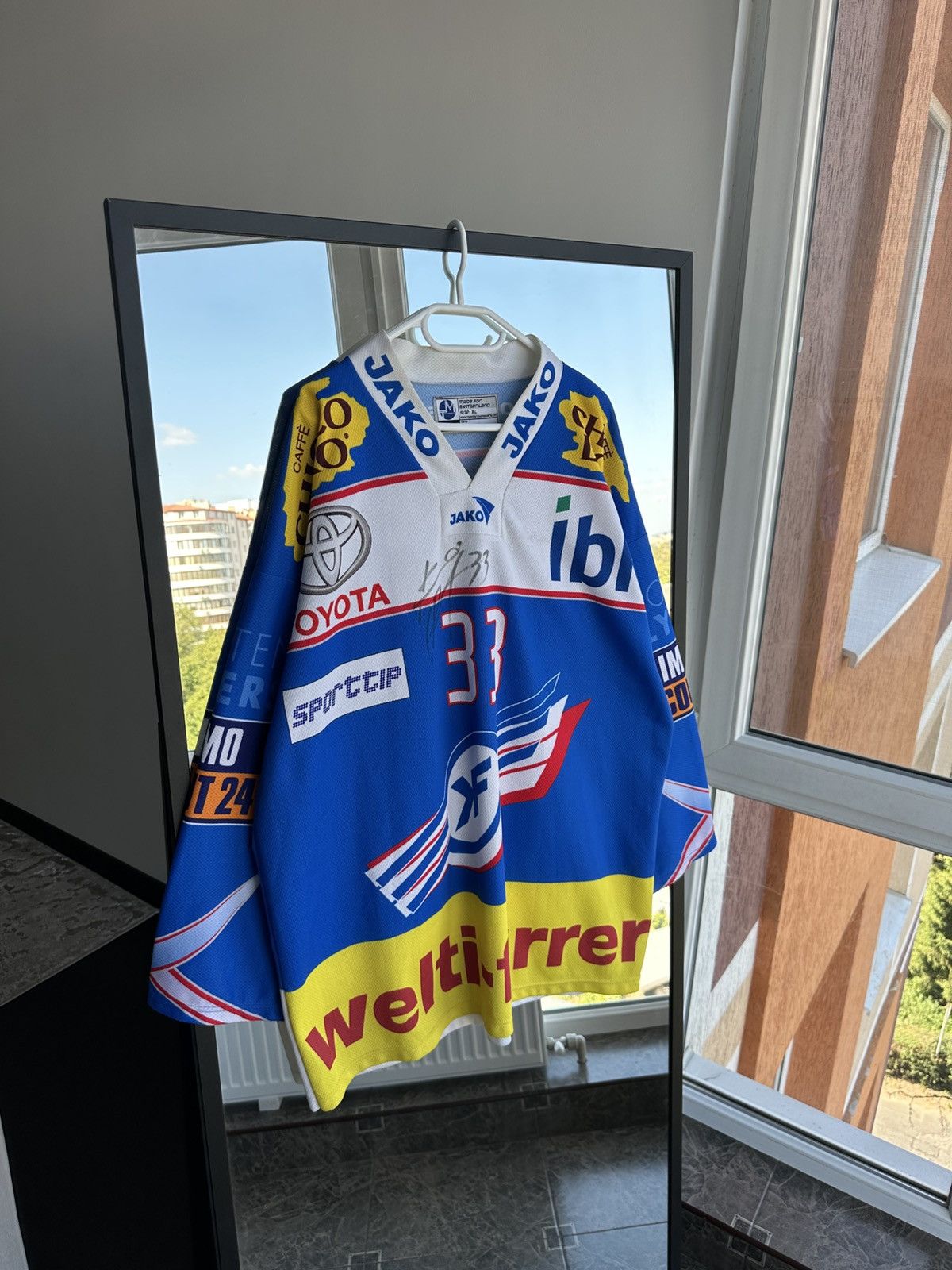 Vintage Vintage Kloten Flyers Switzerland Hockey Jersey #33 Rintanen Size US XL / EU 56 / 4 - 1 Thumbnail