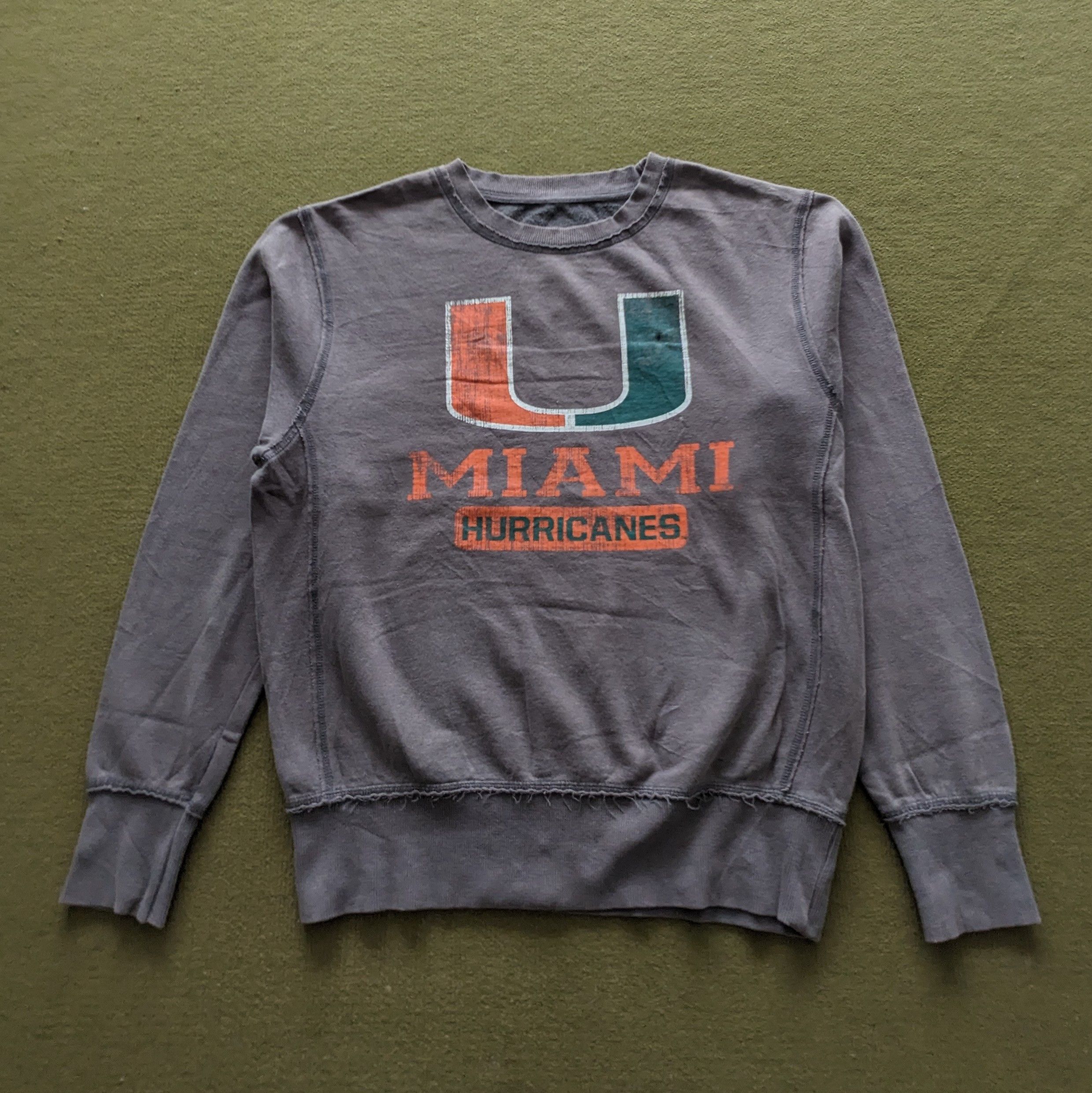 NFL Vintage MIAMI HURRICANES NFL American Football Sweatshirt Size US M / EU 48-50 / 2 - 1 Thumbnail
