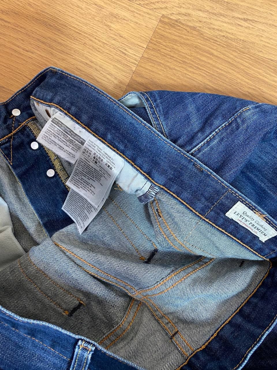 Levi's × Vintage Vintage 90s Levis 501 Orange Tab Jeans Size US 35 - 4 Thumbnail