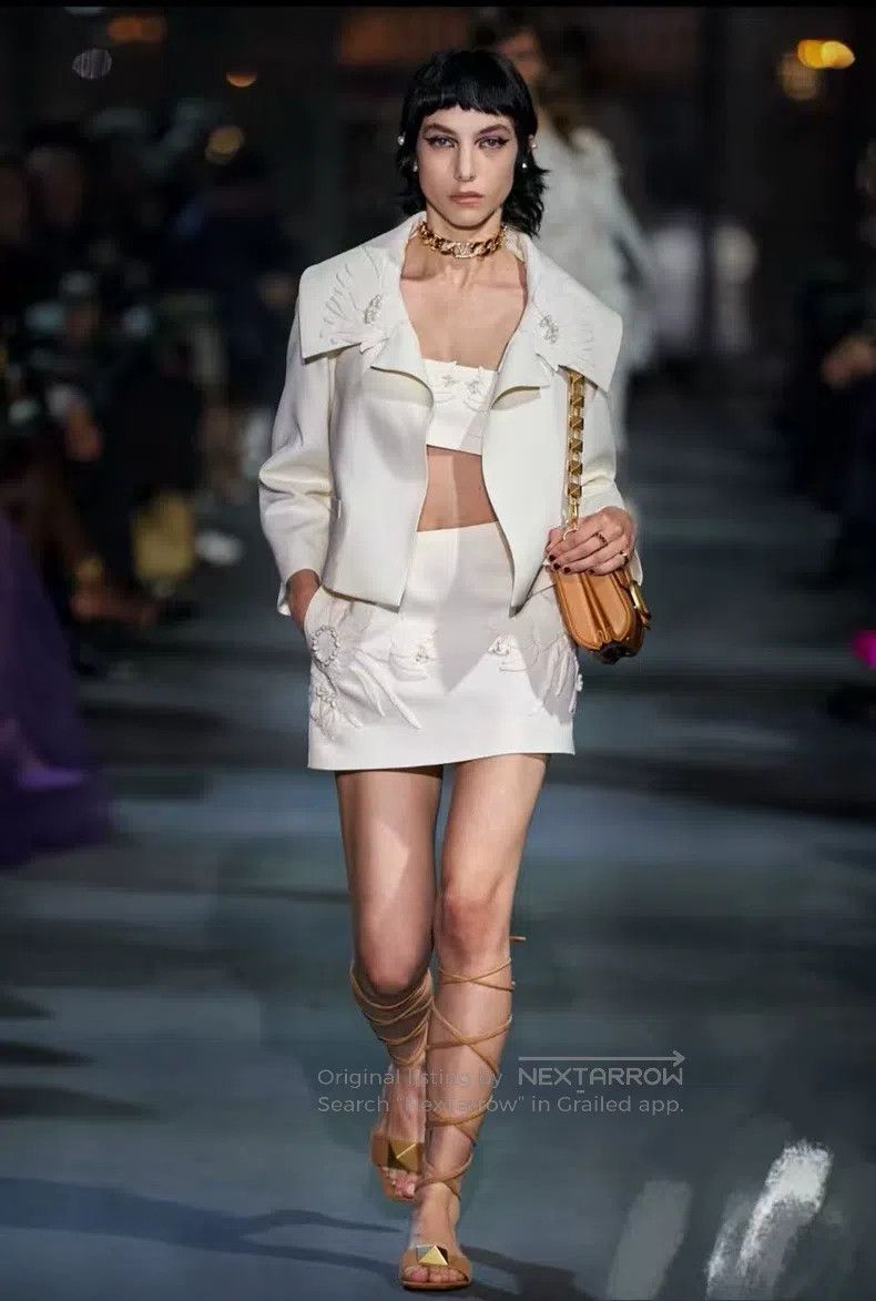 Valentino Valentino White coat Size S / US 4 / IT 40 - 4 Thumbnail