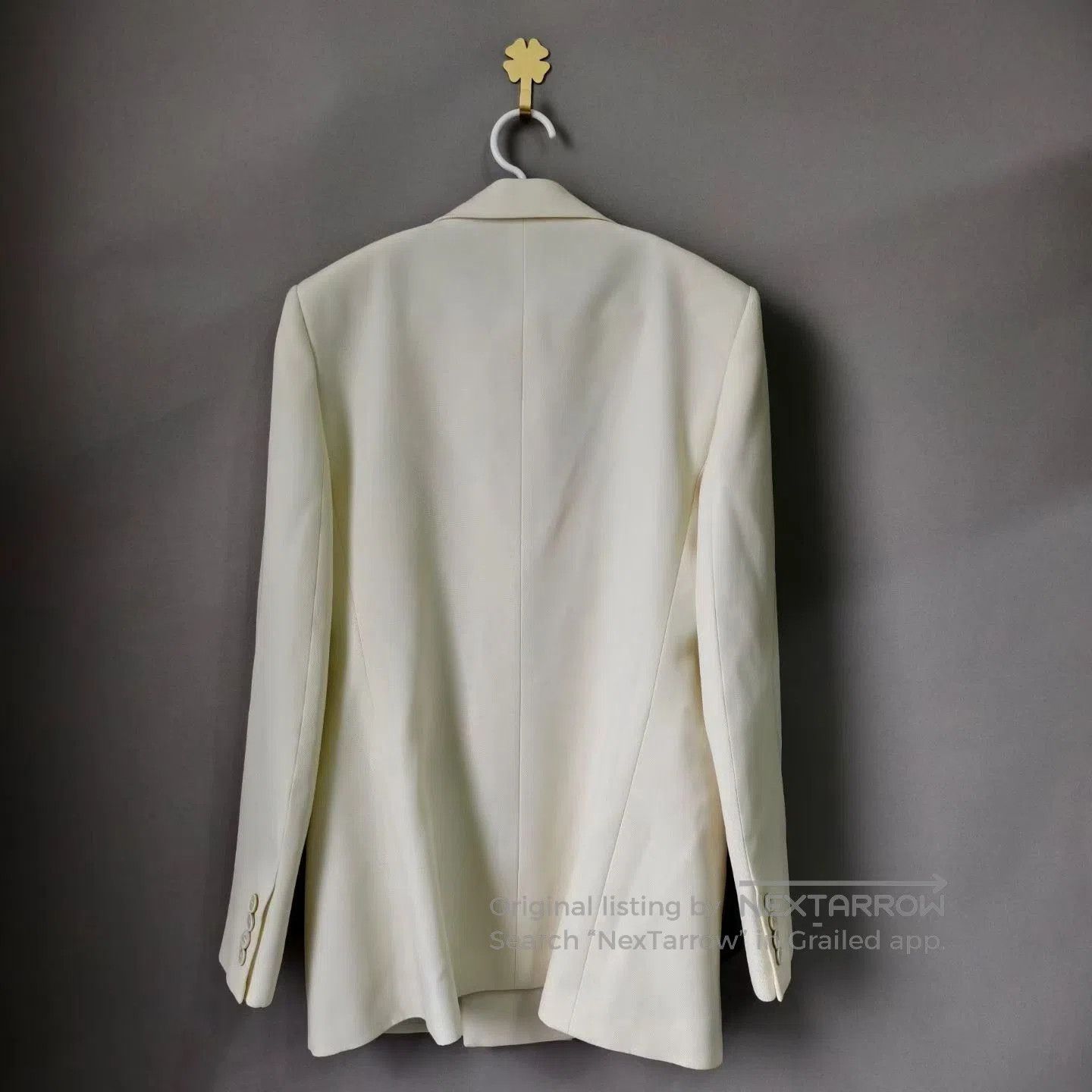 Saint Laurent Paris Saint Laurent White Double-Breasted Blazer. Size US XXS / EU 40 - 2 Thumbnail