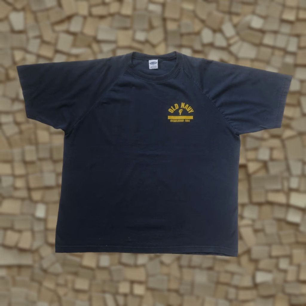 Old Navy VINTAGE Old Navy T-Shirt 90s EST 1994 BLUE Active Sport 100% COTTON XL Mens Short Sleeve Crew Neck Size US XL / EU 56 / 4 - 1 Thumbnail