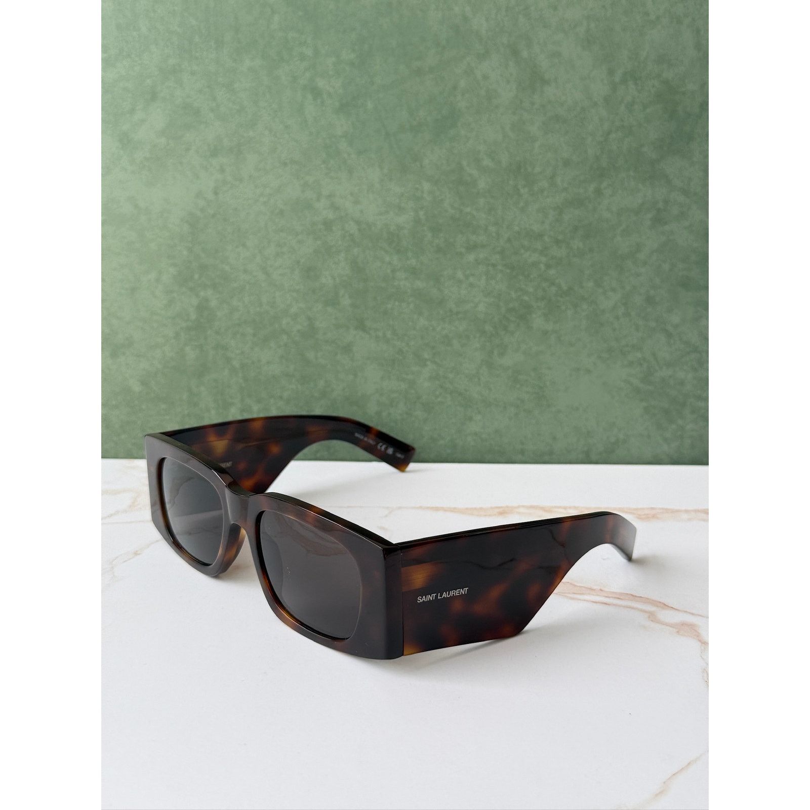 Saint Laurent Paris NEW Saint Laurent SL654 Sunglasses in Havana Brown $545 Size ONE SIZE - 4 Thumbnail