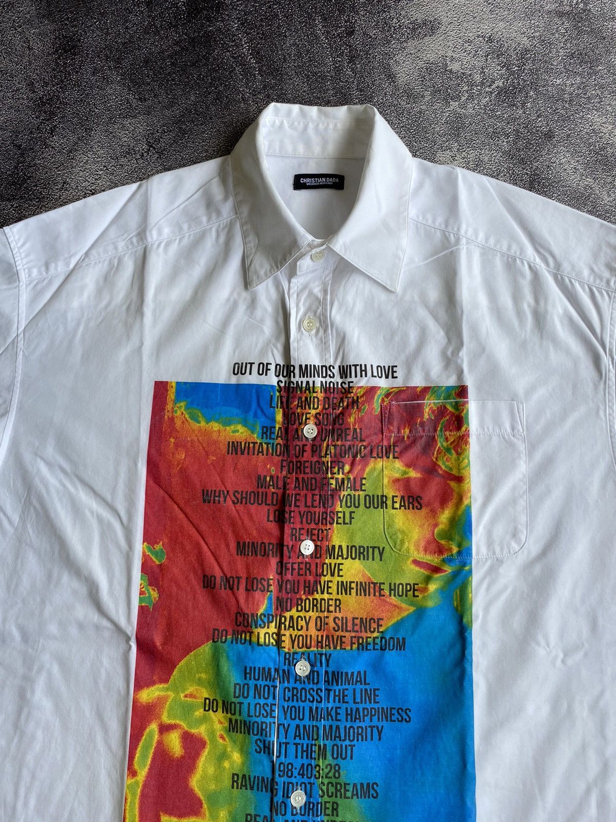 Japanese Brand Christian Dada Signal Noise Shirt Size US L / EU 52-54 / 3 - 4 Thumbnail