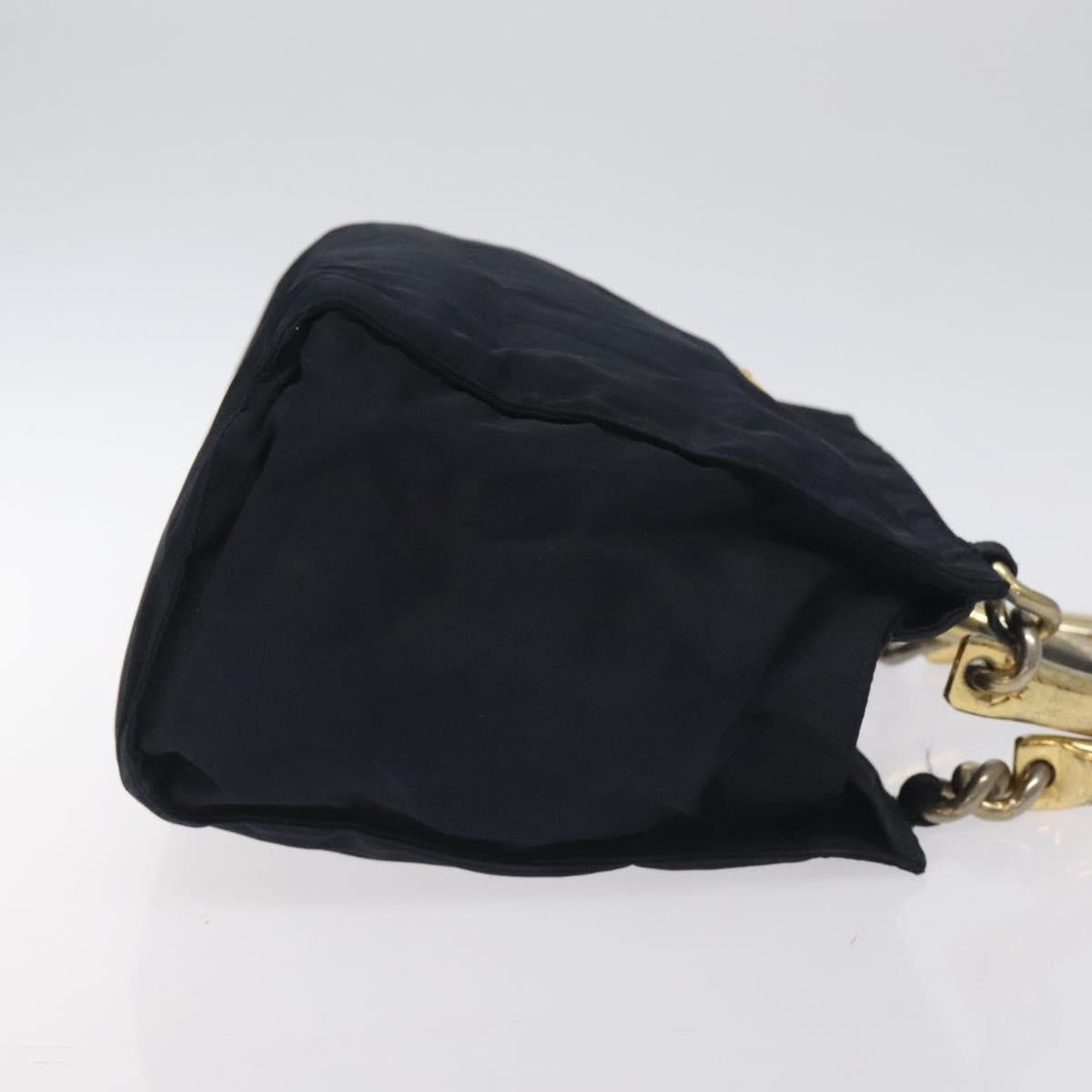 Prada PRADA Hand Bag Nylon Black Gold Size ONE SIZE - 4 Thumbnail