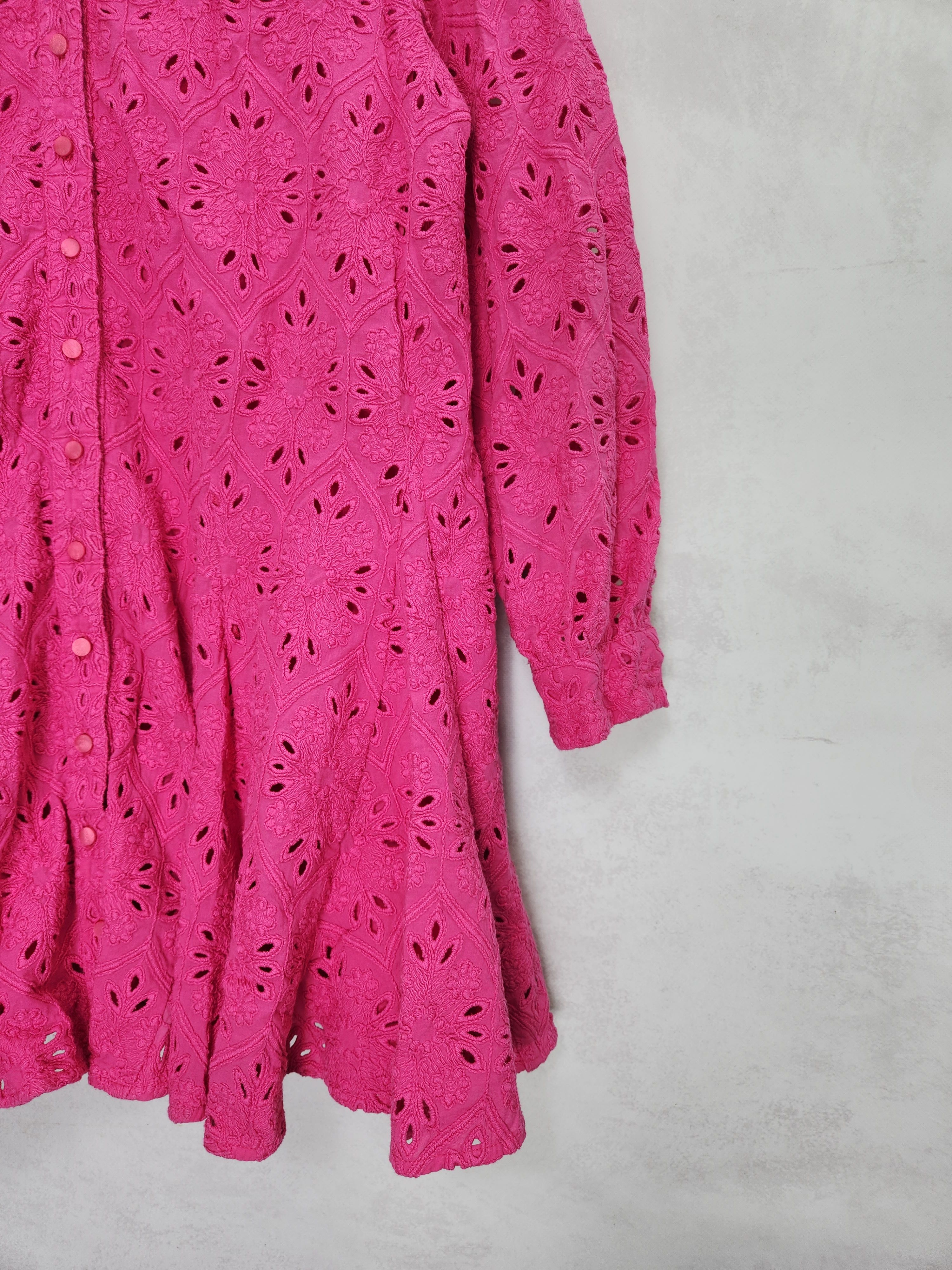Sezane SS22 Sezane sol cotton dress pink button ups size 44 Size M / US 6-8 / IT 42-44 - 2 Thumbnail