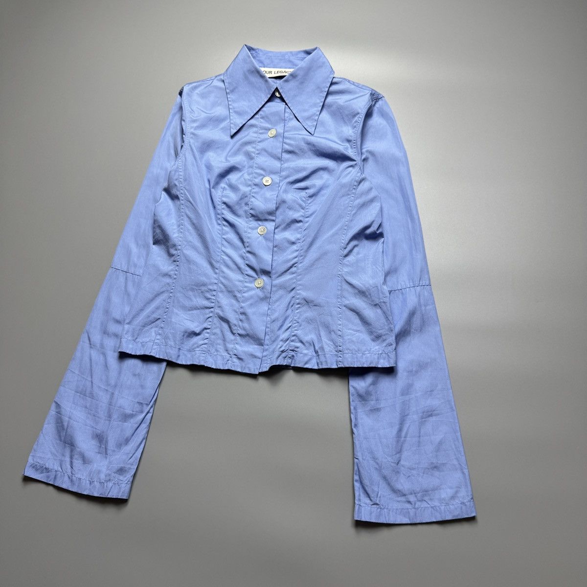 Our Legacy Our Legacy - Blue Union Blouse Longsleeve Size XXS / US 00 / IT 34 - 3 Thumbnail