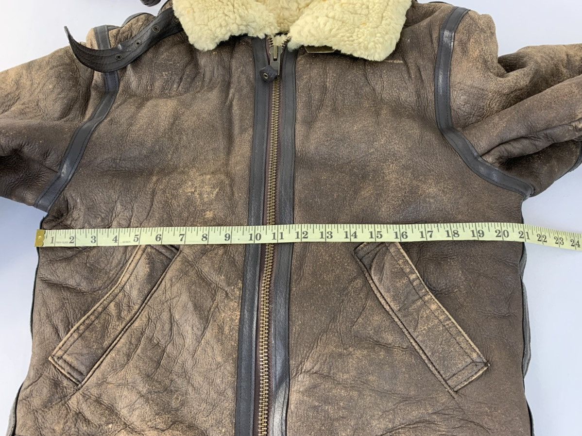 Genuine Leather B-3 Combat Airforce Bomber Jacket Aviator Sherpa Inner Size US M / EU 48-50 / 2 - 15 Thumbnail